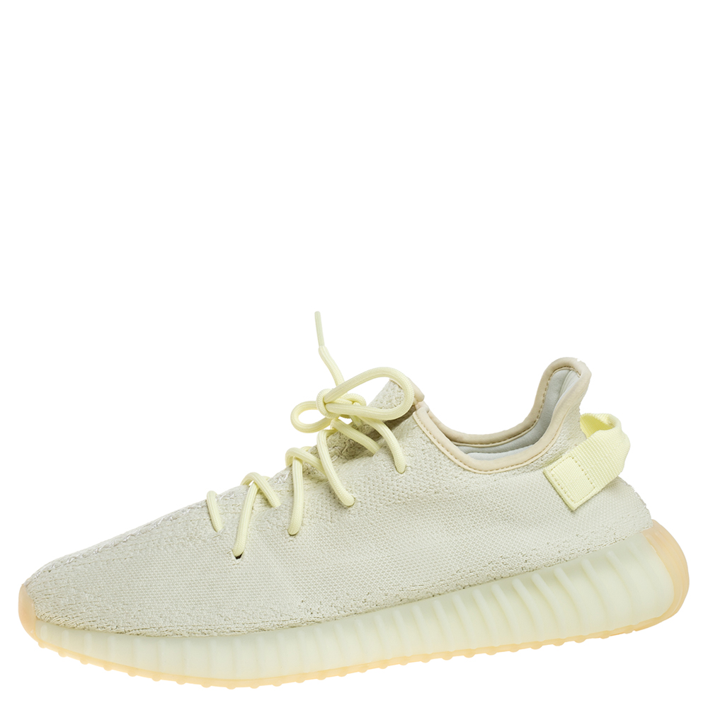 

Yeezy x Adidas Butter Cotton Knit Boost 350 V2 Sneakers Size 47 1/3, Yellow