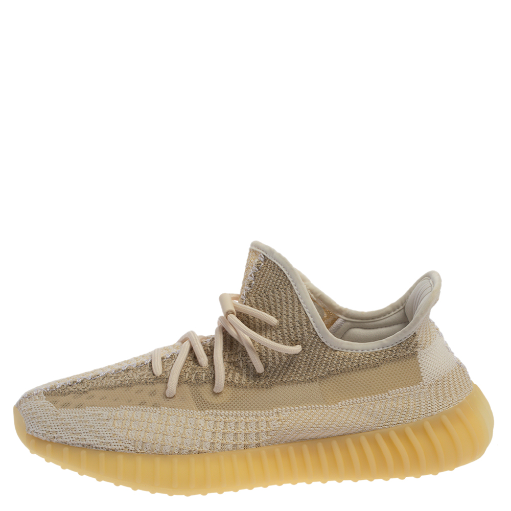 

Adidas Yeezy Boost 350 V2 Cotton Knit Abez Non-Reflective Sneakers Size 44 2/3, Beige