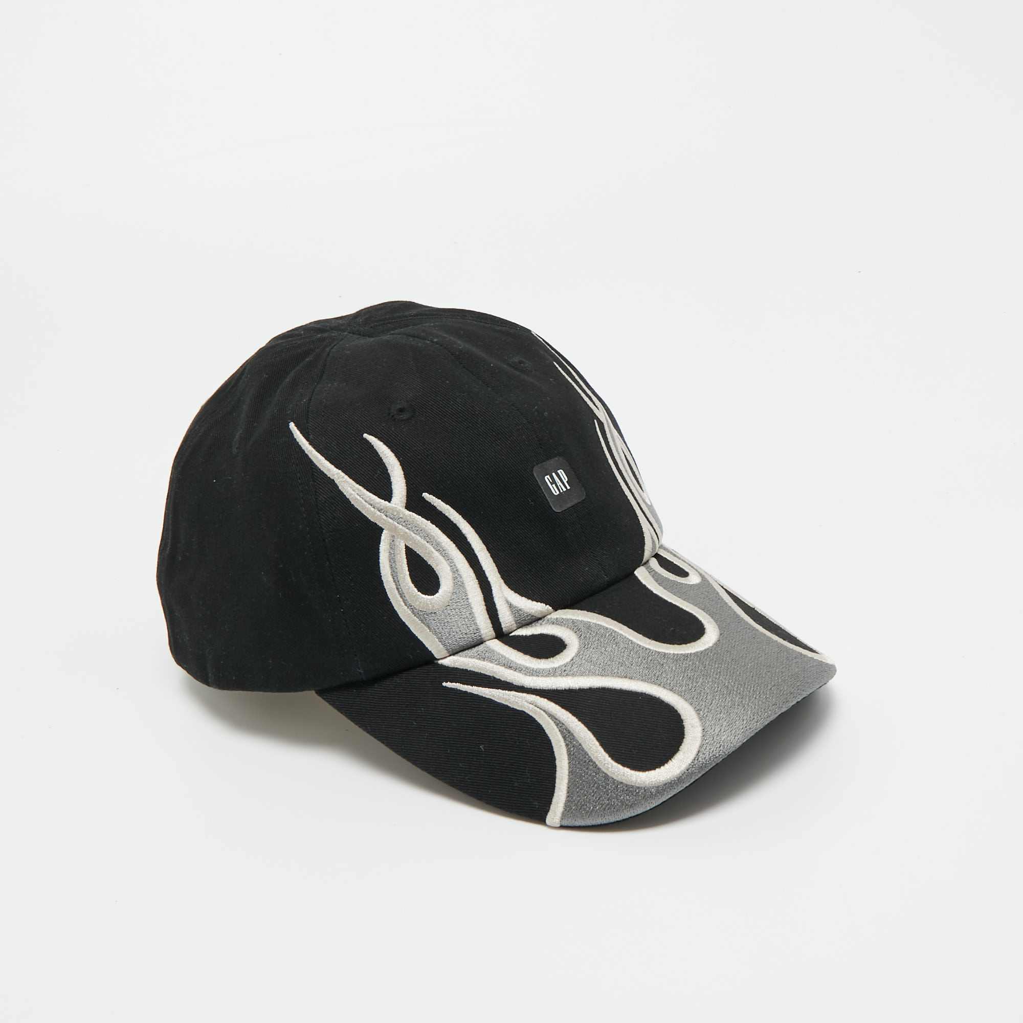 

Yeezy X Gap x Balenciaga Black Flame Embroidered Cap