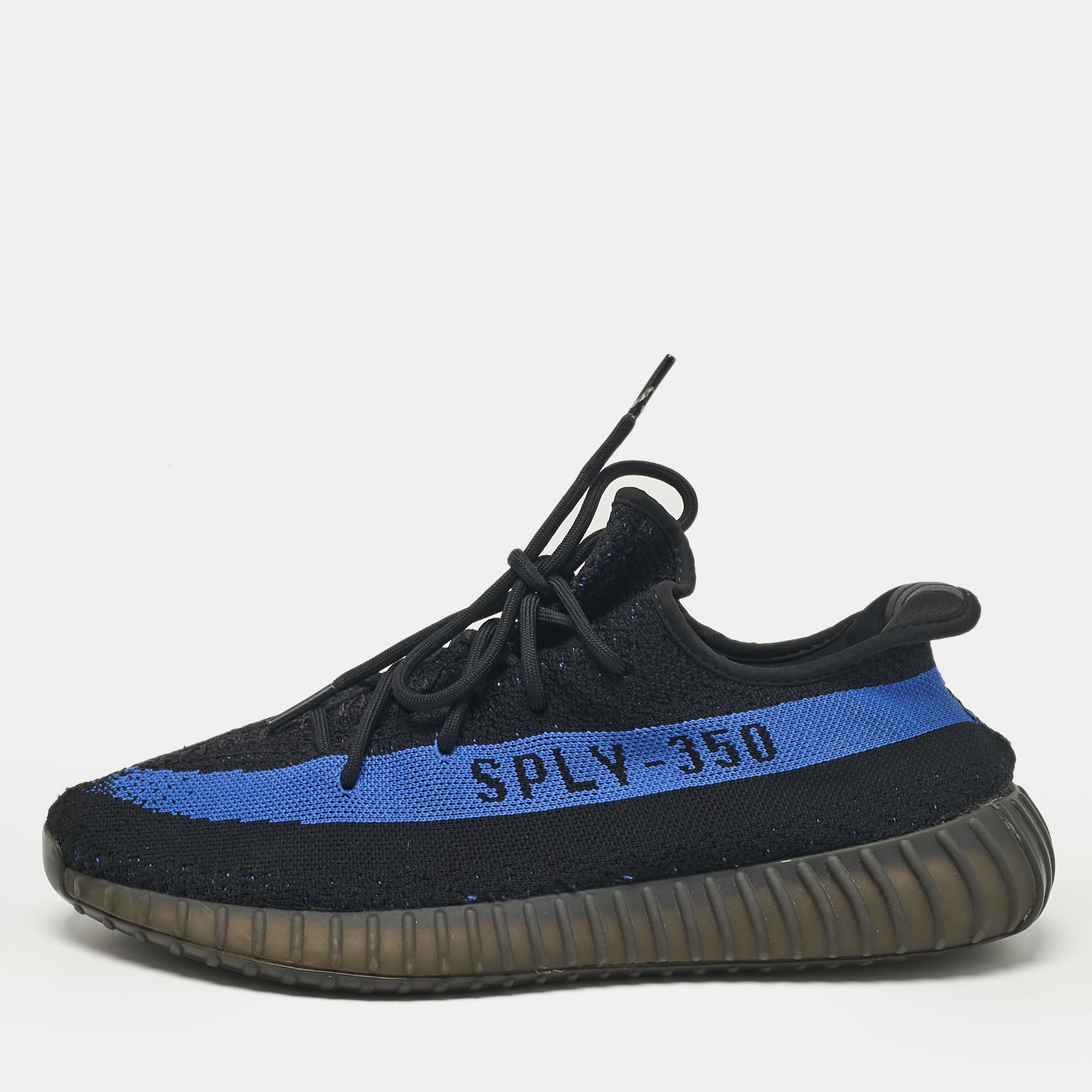 

Yeezy x Adidas Black/Blue Knit Fabric Boost 350 V2 Dazzling Blue Sneakers Size 47 2/3