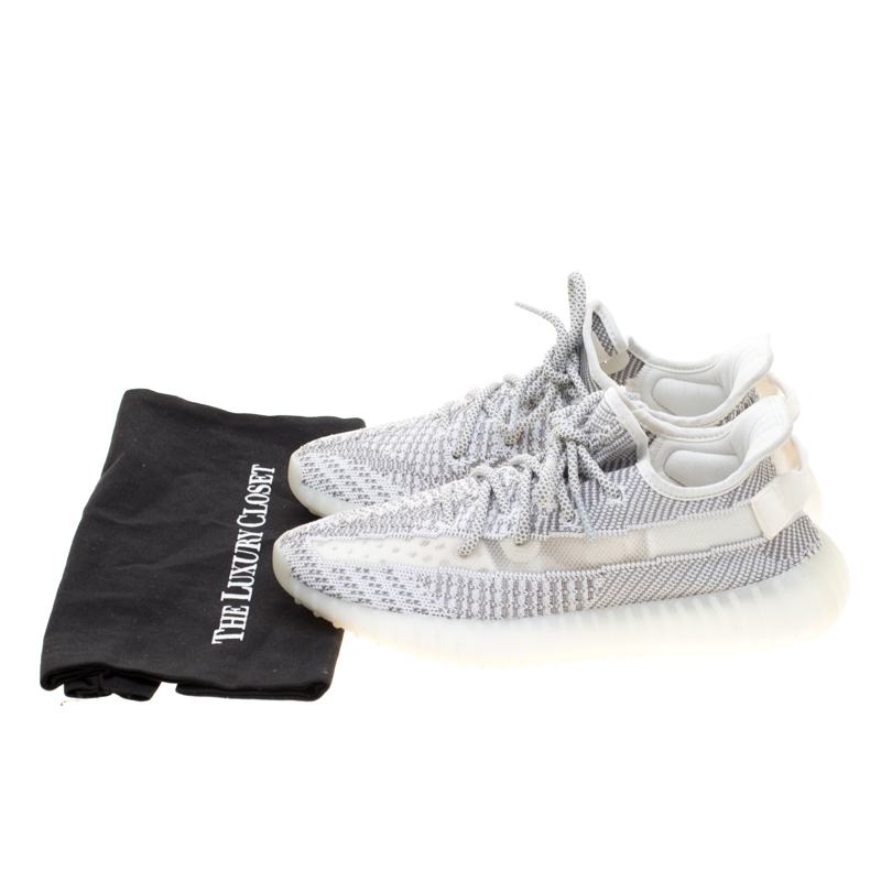 Reflective Rope Laces For Yeezy Boost 350 Static V2 Black Synth