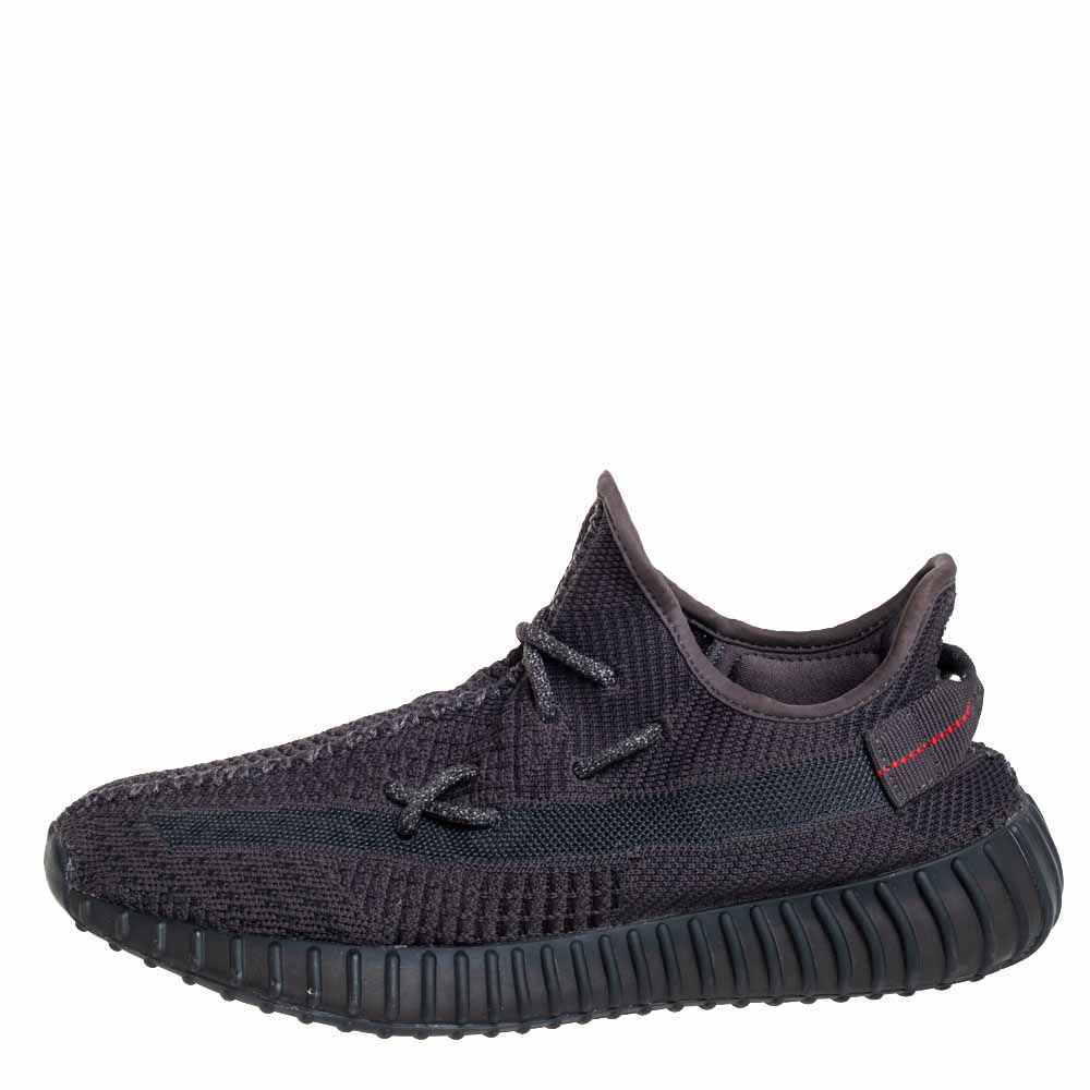 

Yeezy x Adidas Black Knit Fabric Boost 350 V2 Sneakers Size 42 2/3