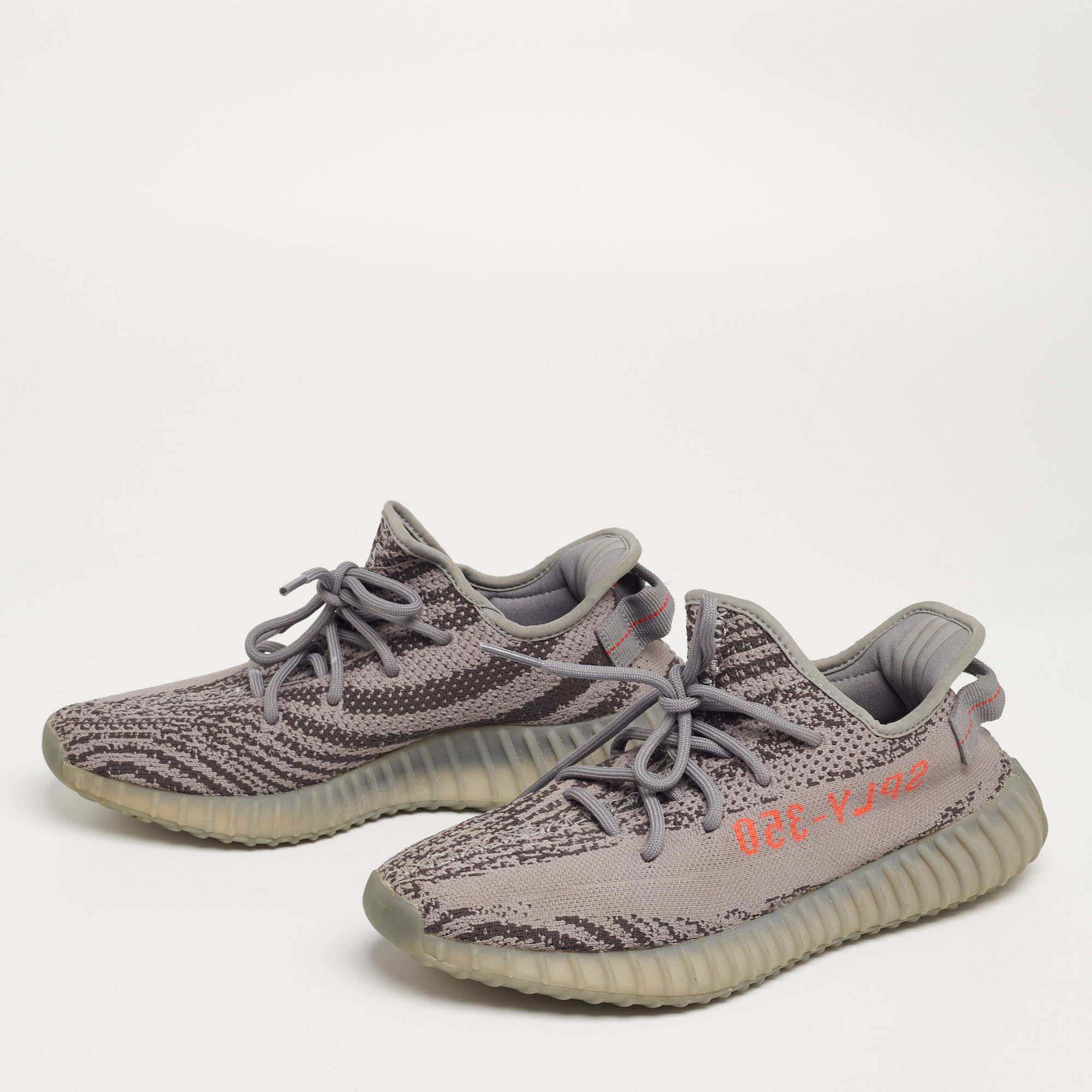 

Adidas Yeezy Grey Knit Fabric Boost 350 V2 Beluga 2.0 Sneakers Size 41 2/3