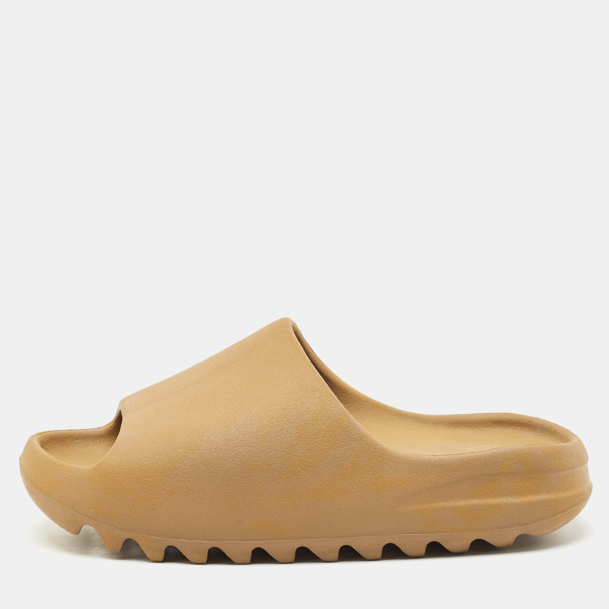 

Yeezy x Adidas Brown Rubber Ochre Slides Size 42