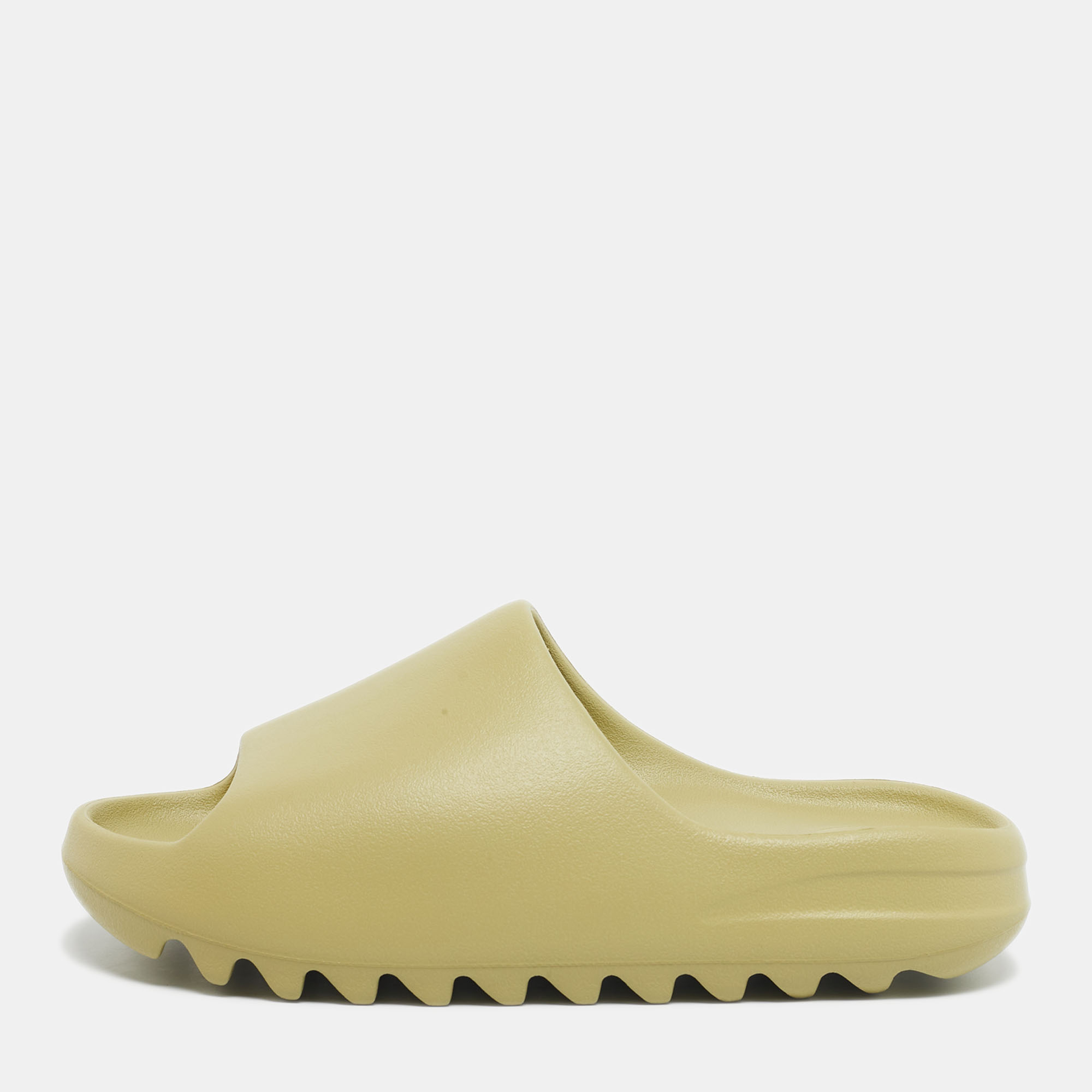 Pre-owned Yeezy X Adidas Light Green Rubber Resin Slides Size 43