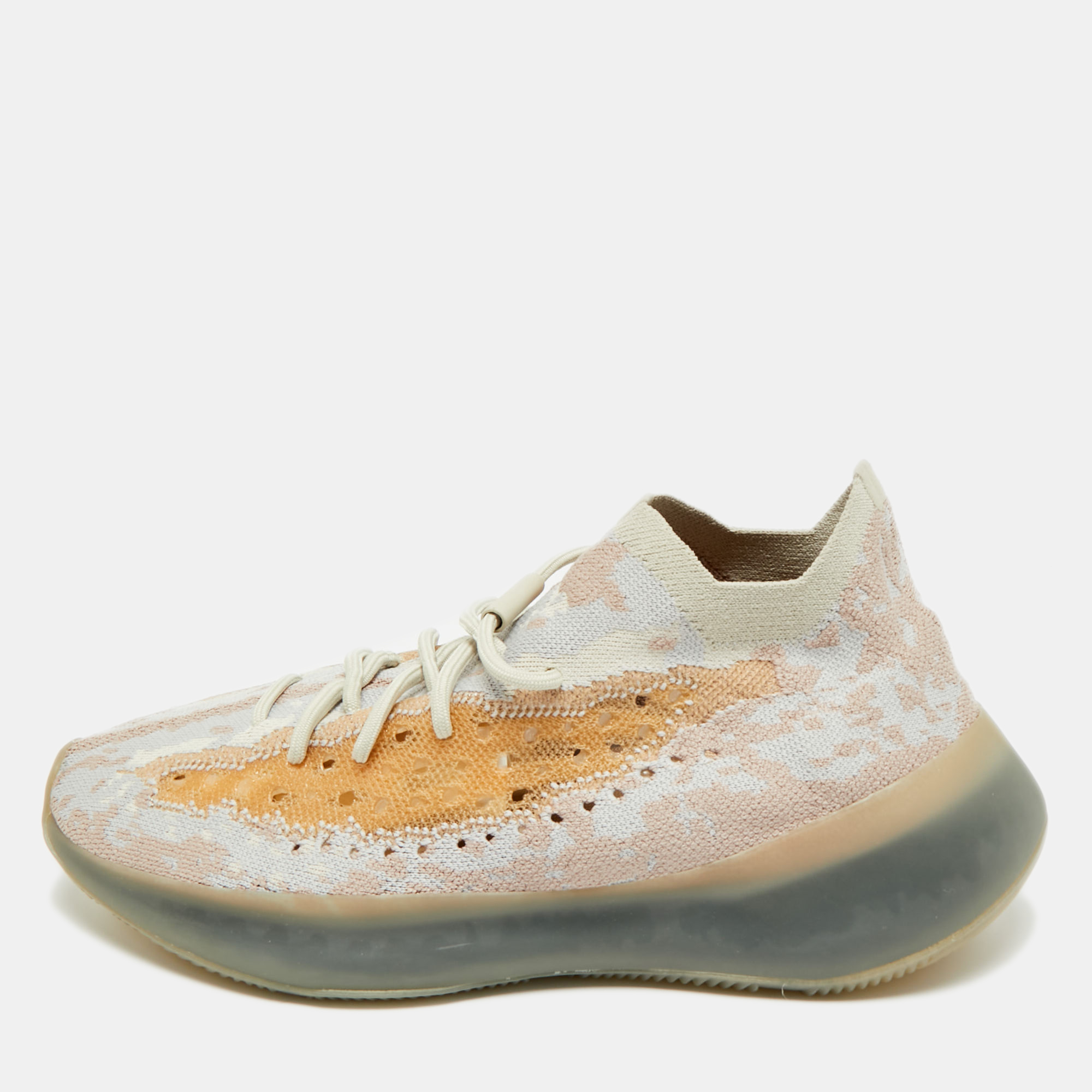 

Yeezy x Adidas Yeezy Boost 380 Size  Multicolor Knit Fabric pepper Low Top Sneakers