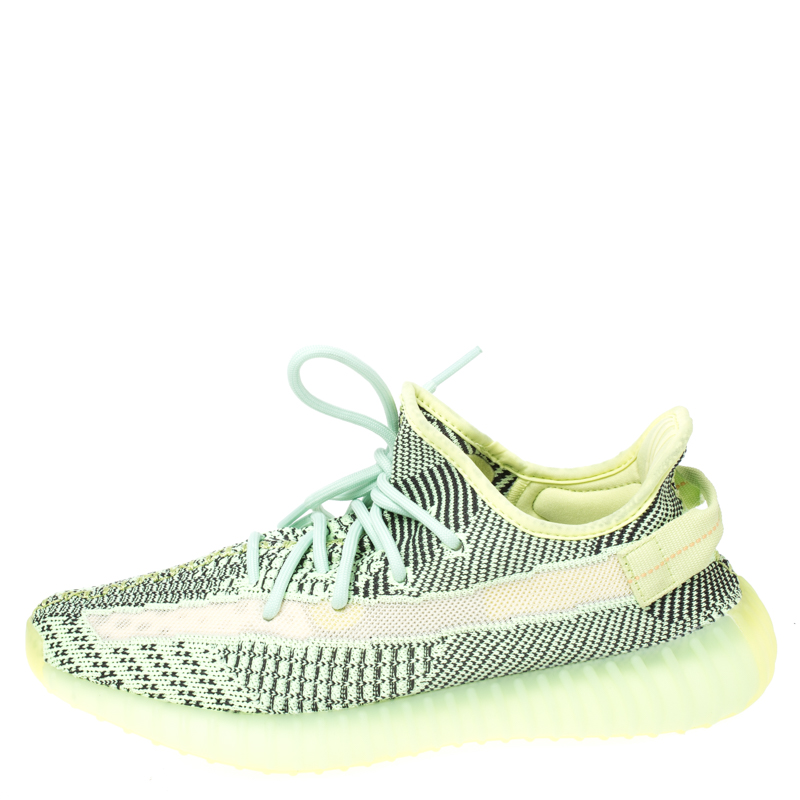 neon yeezys women's