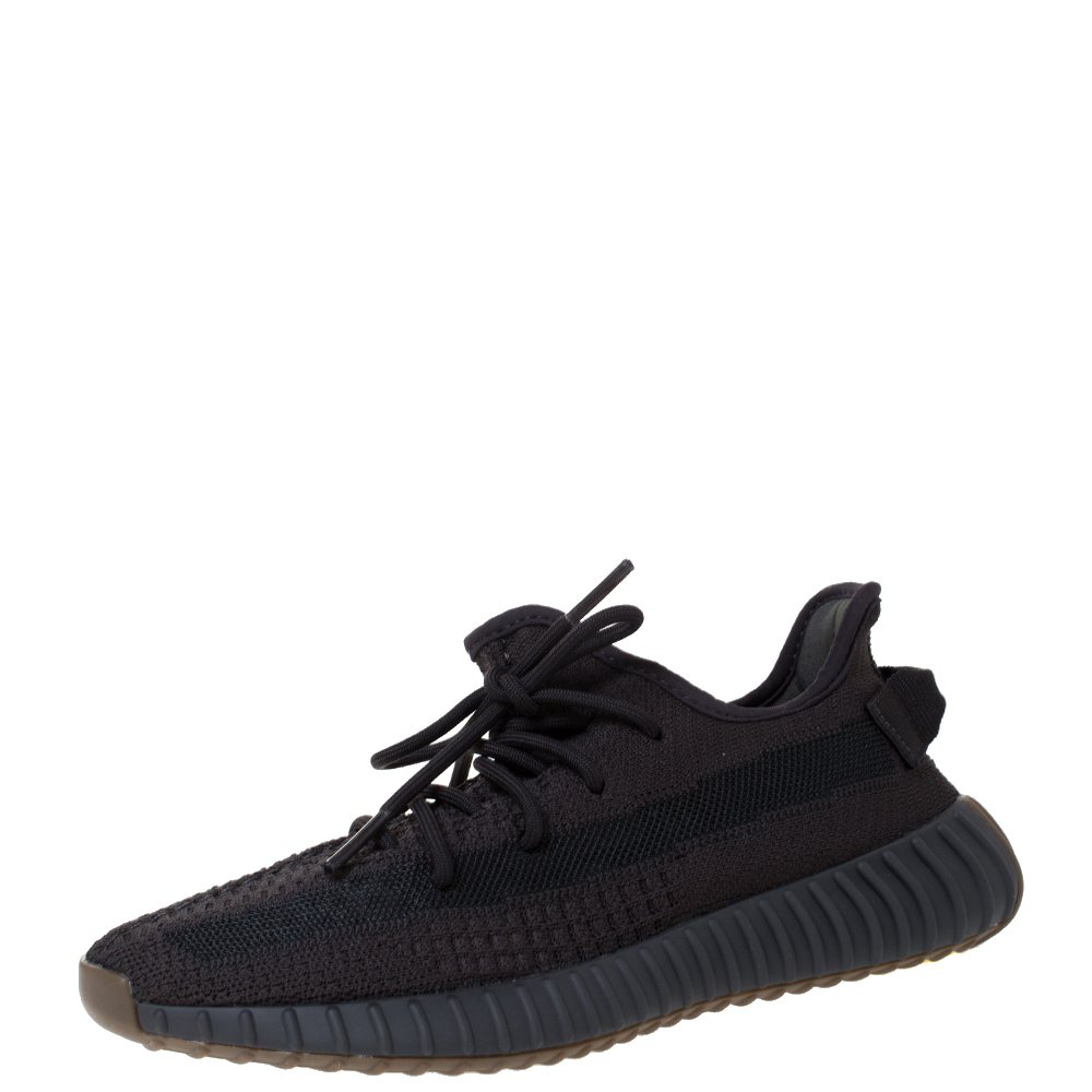 مملوكة مسبقًا  حذاء رياضي ييزي × اديداس بوست 350 V2 تريكو قطن رصاصي مقاس 40.5