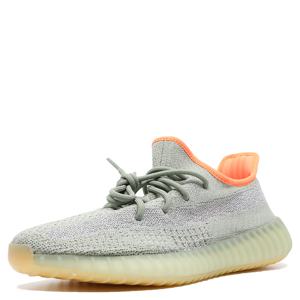 Click to view more detailed imagery on our partner's website Pre-owned Yeezy X Adidas Yeezy 350 V2 Desert Sage Sneakers Size 44 (us 10) In Grey