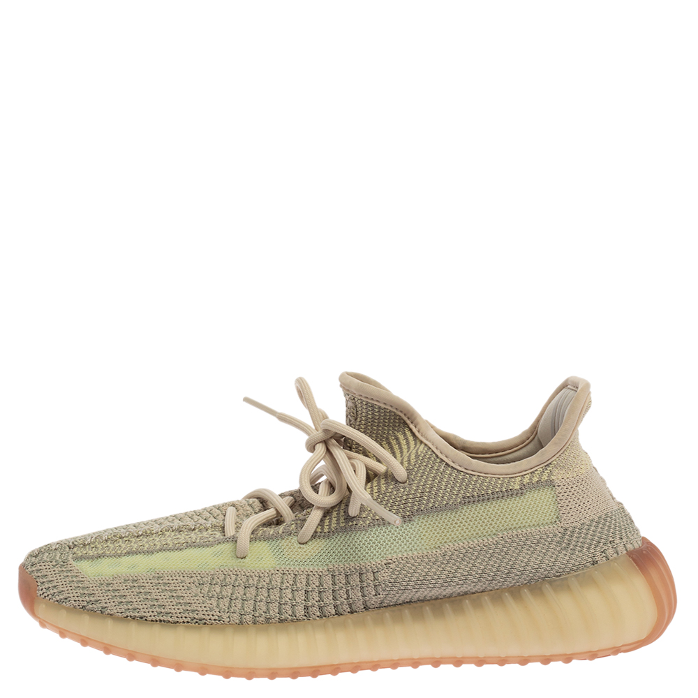 

Yeezy x Adidas Green Citrin Cotton Knit 350 V2 NR Sneakers Size