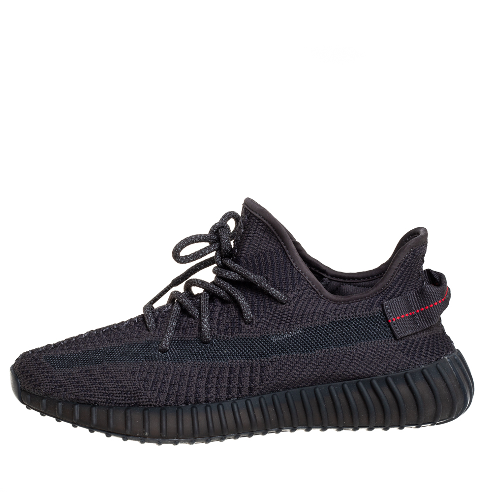 

Yeezy x adidas Black Knit Fabric Boost 350 V2 Sneakers Size  1/3