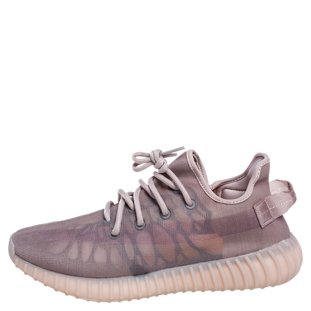 

Yeezy x Adidas Beige Mesh 350 V2 Mono Mist Low Top Sneakers Size 42 2/3