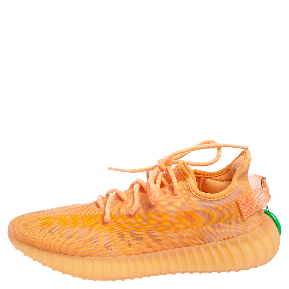 

Yeezy x Adidas Orange Mesh 350 V2 Mono Clay Sneakers Size  1/3