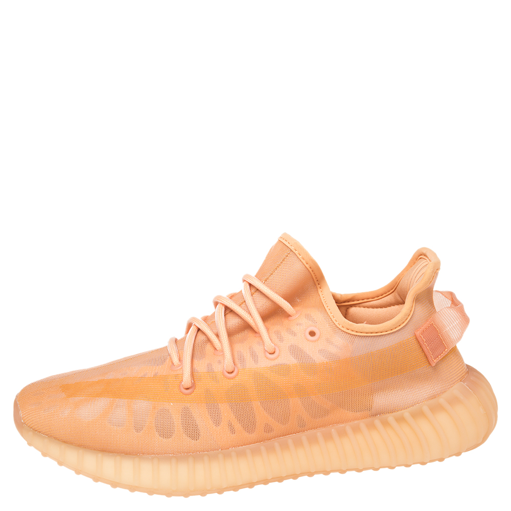 

Yeezy x Adidas Orange Mesh 350 V2 Mono Clay Sneakers Size