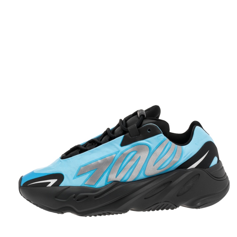 

Yeezy x Adidas Blue Nylon Boost 700 MNVN Bright Cyan Sneakers Size