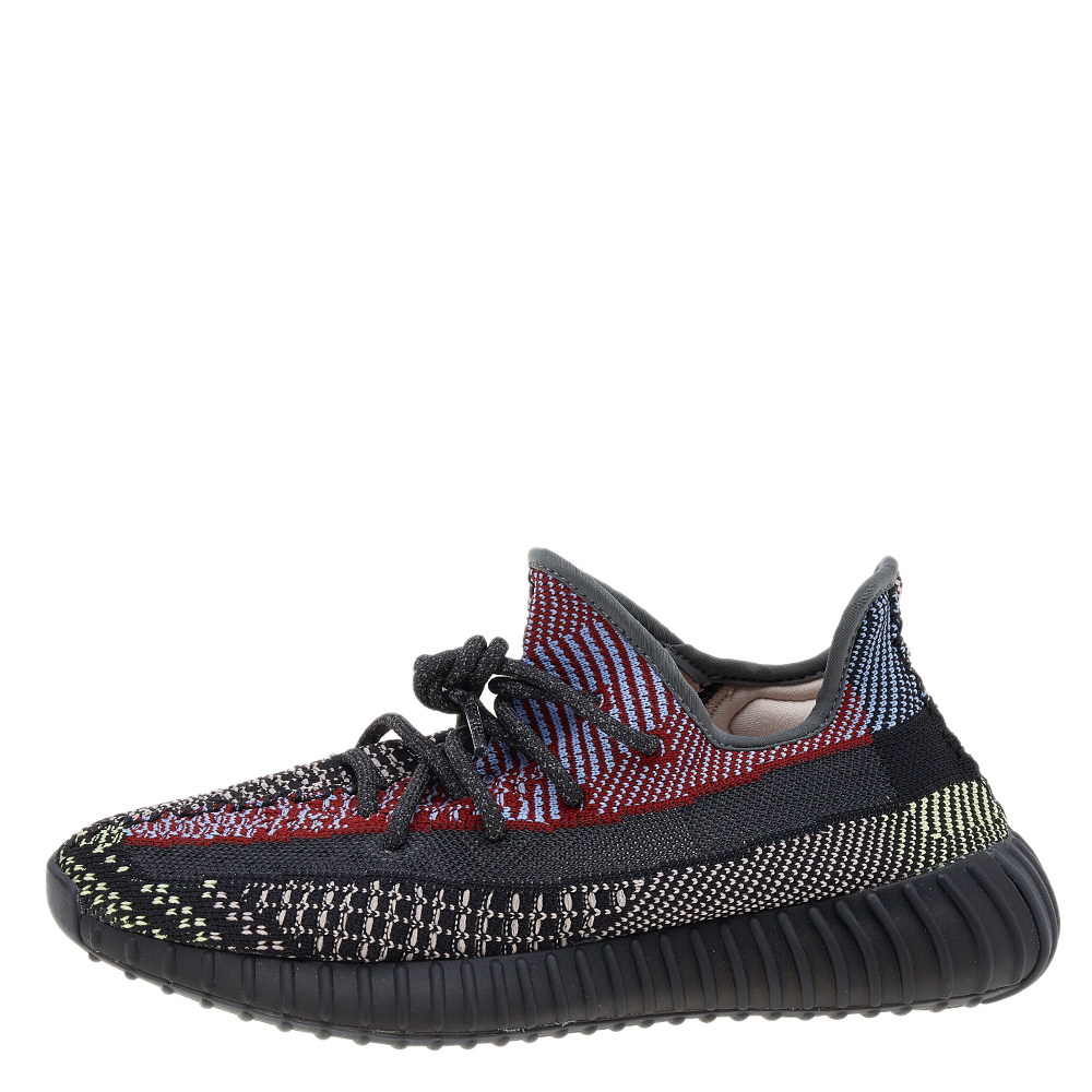 

Yeezy x Adidas Multicolor Knit Fabric Boost 350 V2 Low Top Sneakers Size 40 2/3