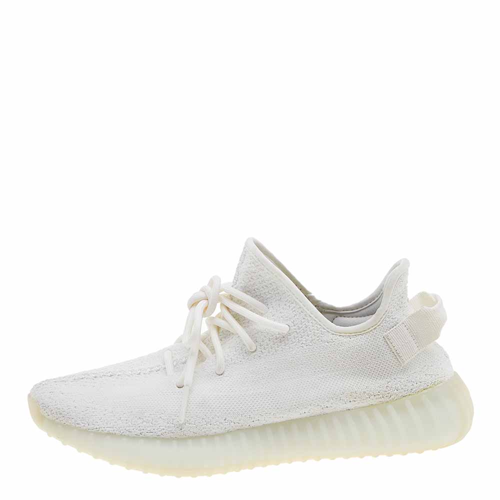 

Yeezy x Adidas White Knit Fabric Boost 350 V2 Triple White Sneakers Size  1/3