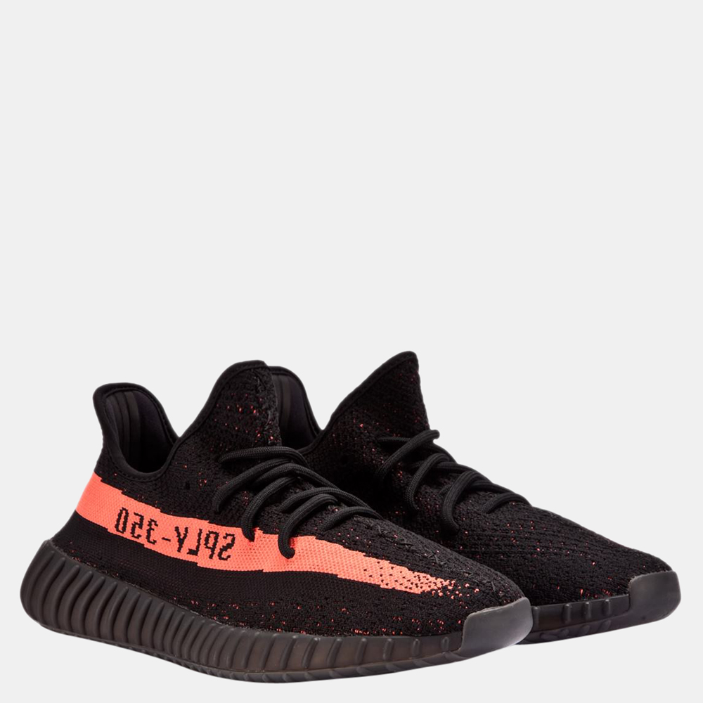 

Yeezy 350 Core Black Red Sneakers Size US 8.5 (EU