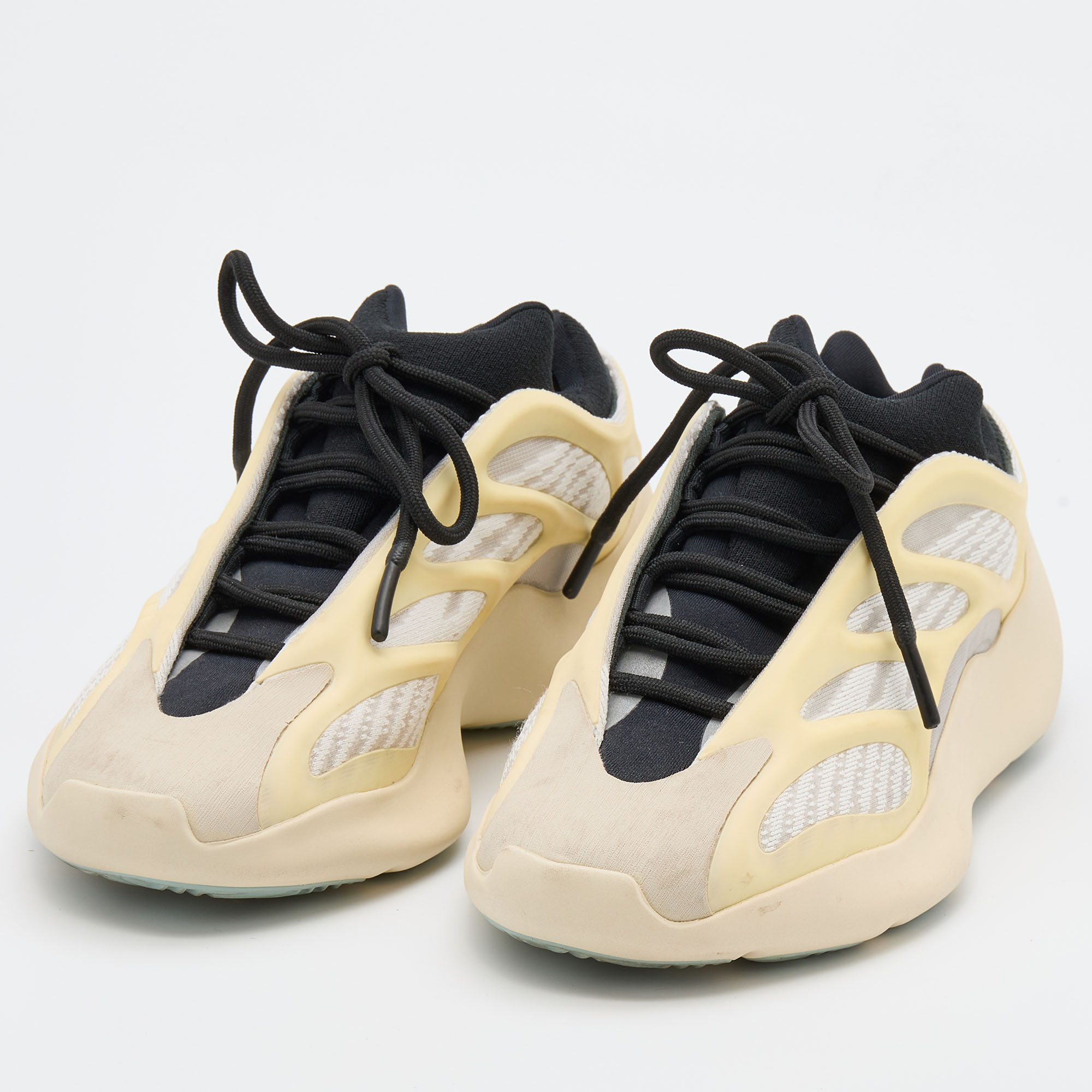 

Yeezy x Adidas Cream/Black Rubber and Mesh 700 V3 Azael Sneakers Size 36 2/3