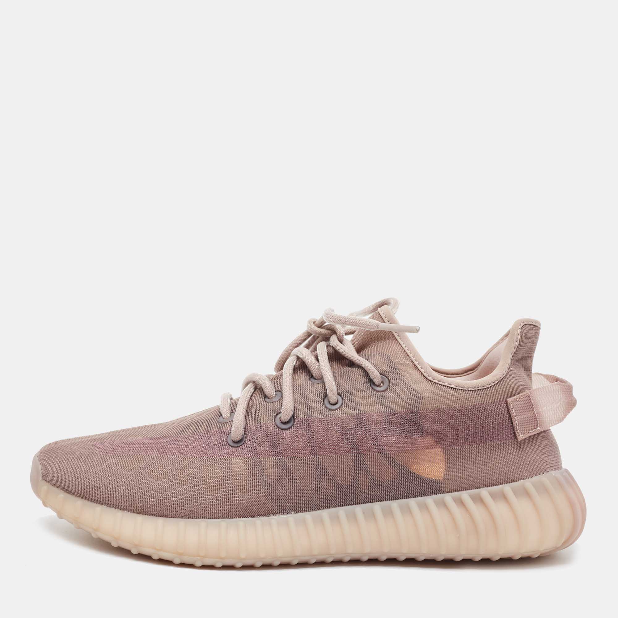 Pre Owned Yeezy x Adidas Purple Mesh Boost-350-v2-Mono-Mist Sneakers Size 45.5