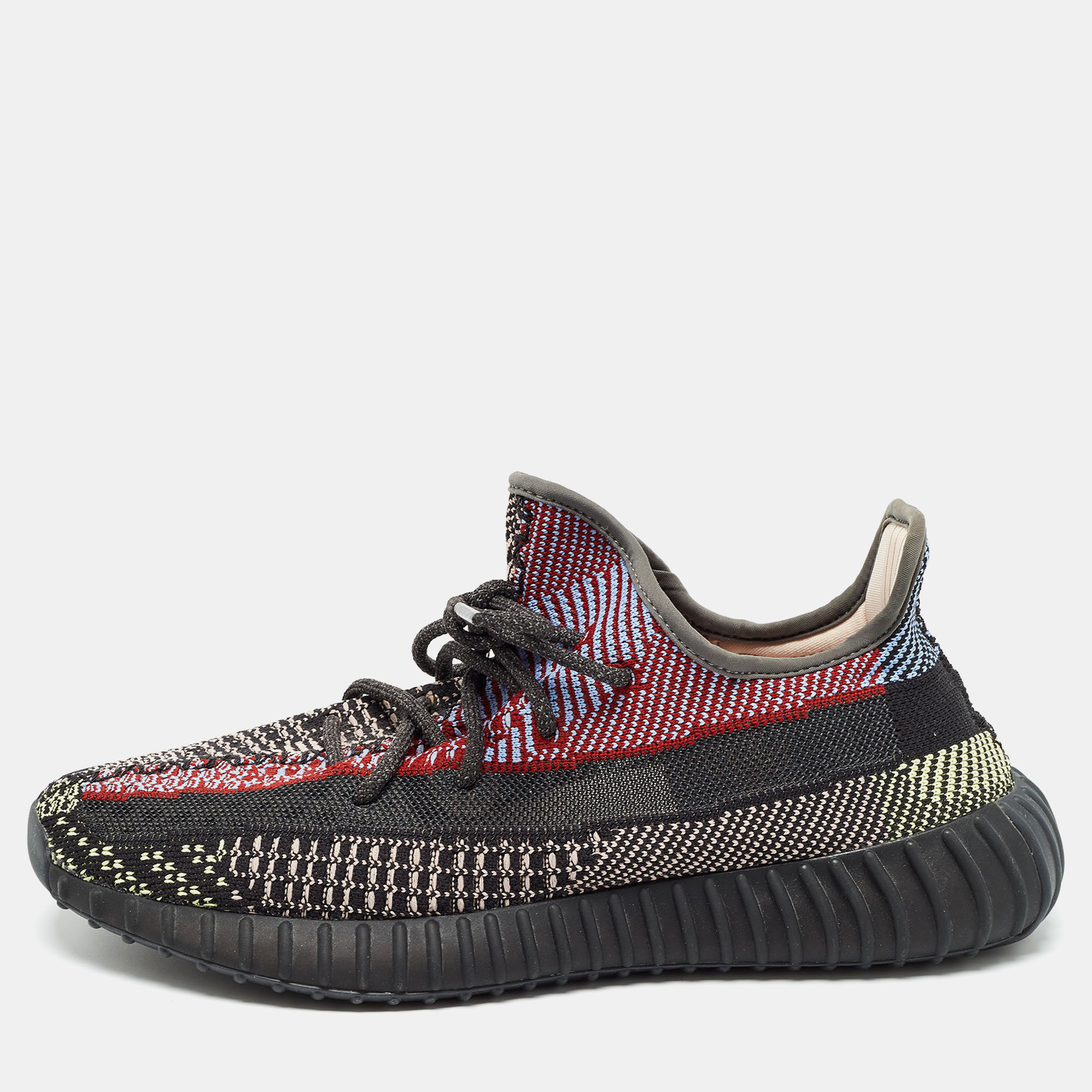 Pre-owned Yeezy X Adidas Multicolor Knit Fabric Boost 350 V2 Yecheil (non-reflective) Sneakers Size 44