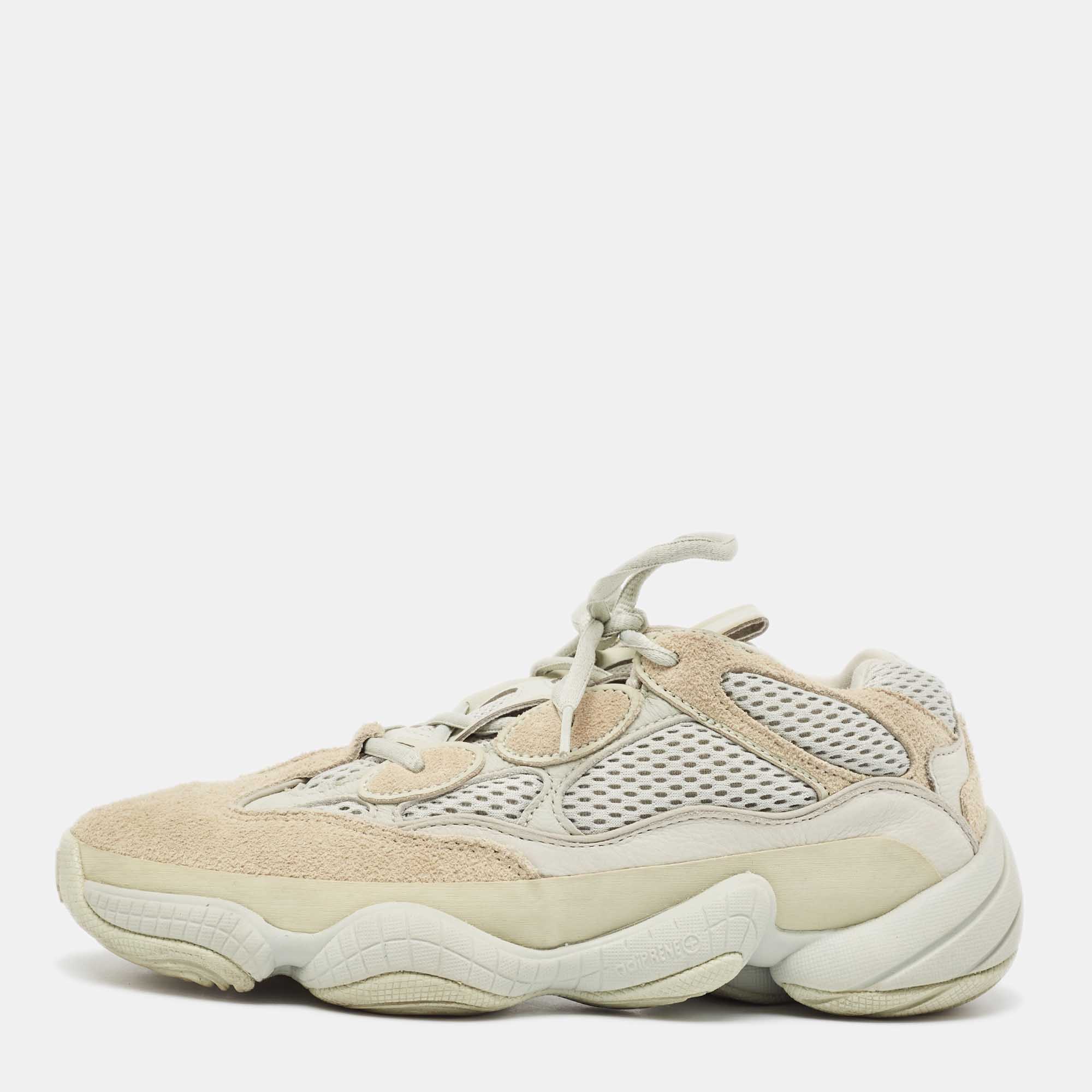 

Yeezy x Adidas Mint Green Mesh and Suede Yeezy 500 Salt Sneakers Size 39 1/3