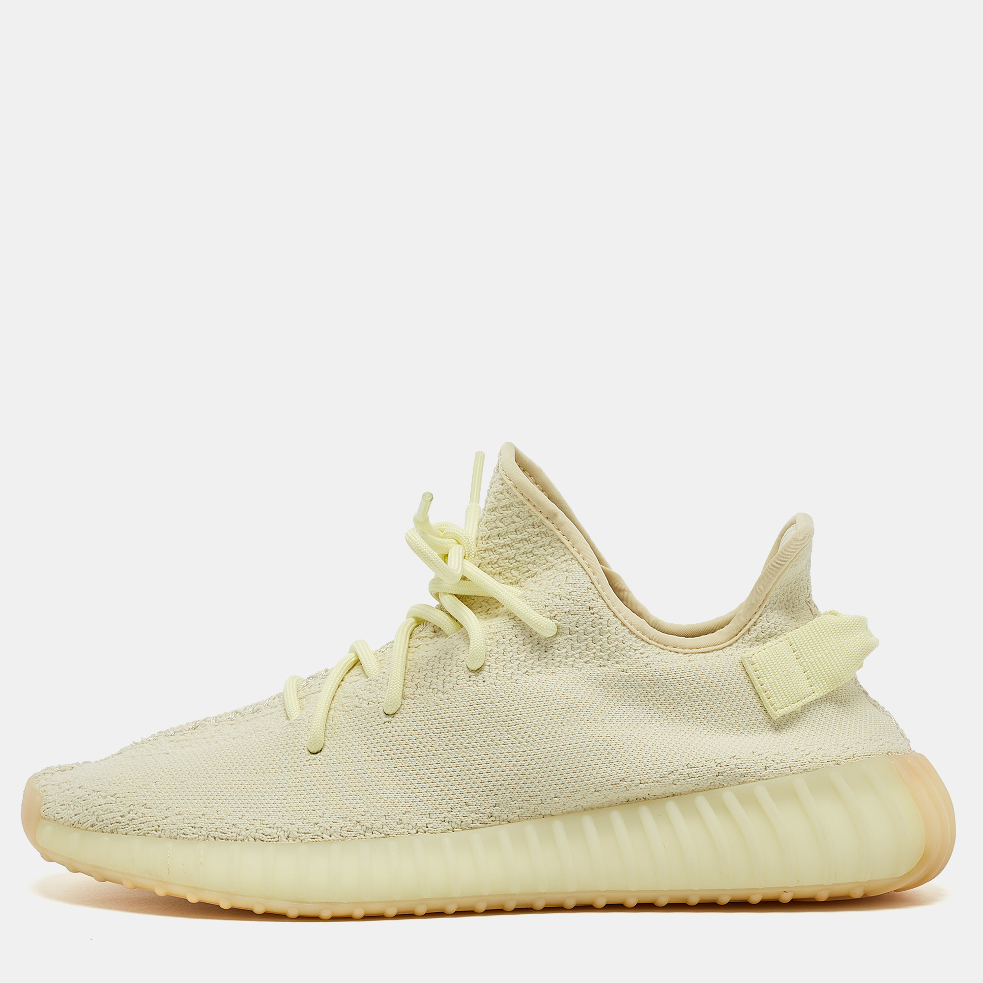 

Yeezy x Adidas Light Yellow Knit Fabric Boost 350 V2 Butter Sneakers Size 46