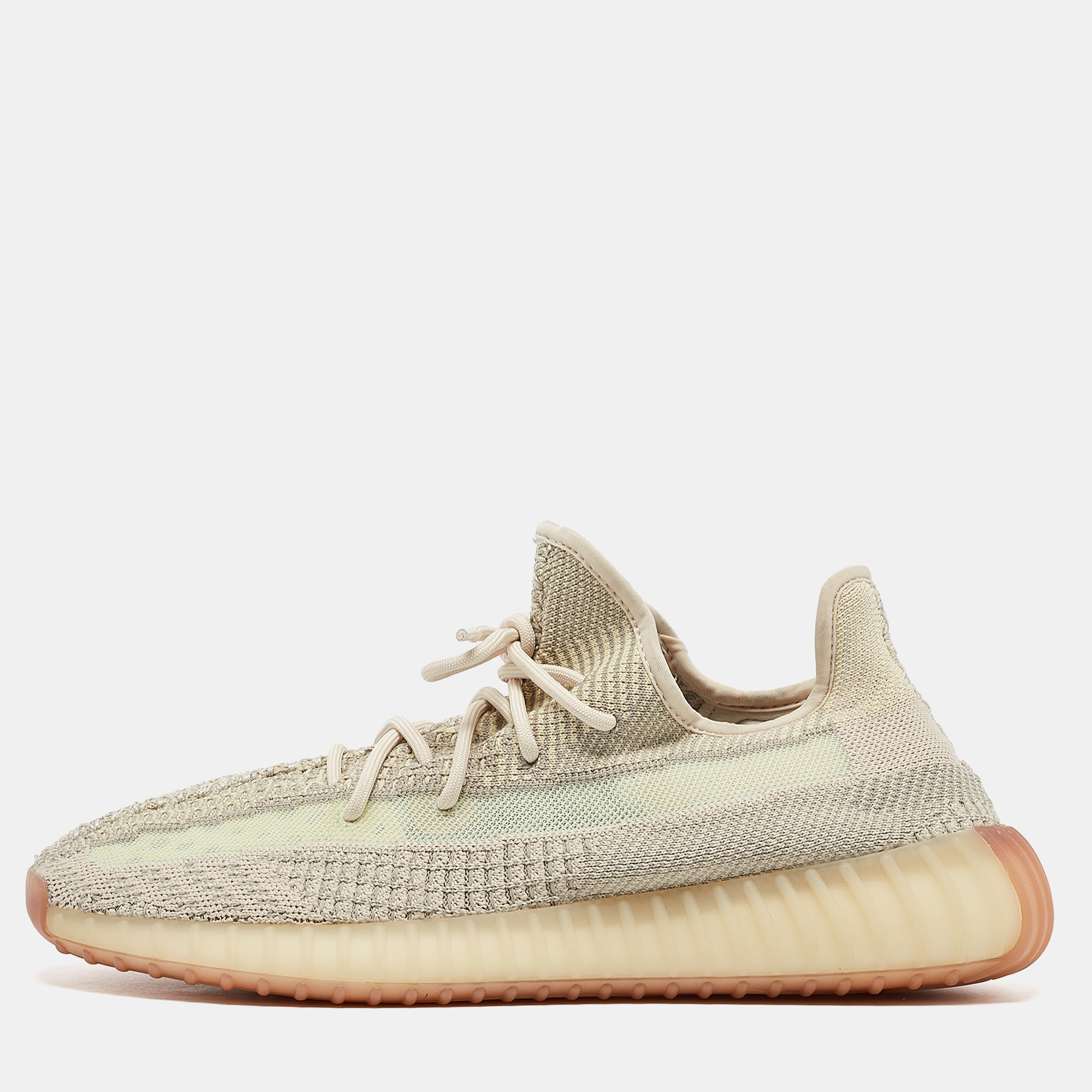 

Yeezy x Adidas Pale Green Knit Fabric Boost 350 V2 Citrin (Non Reflective) Sneakers Size 46