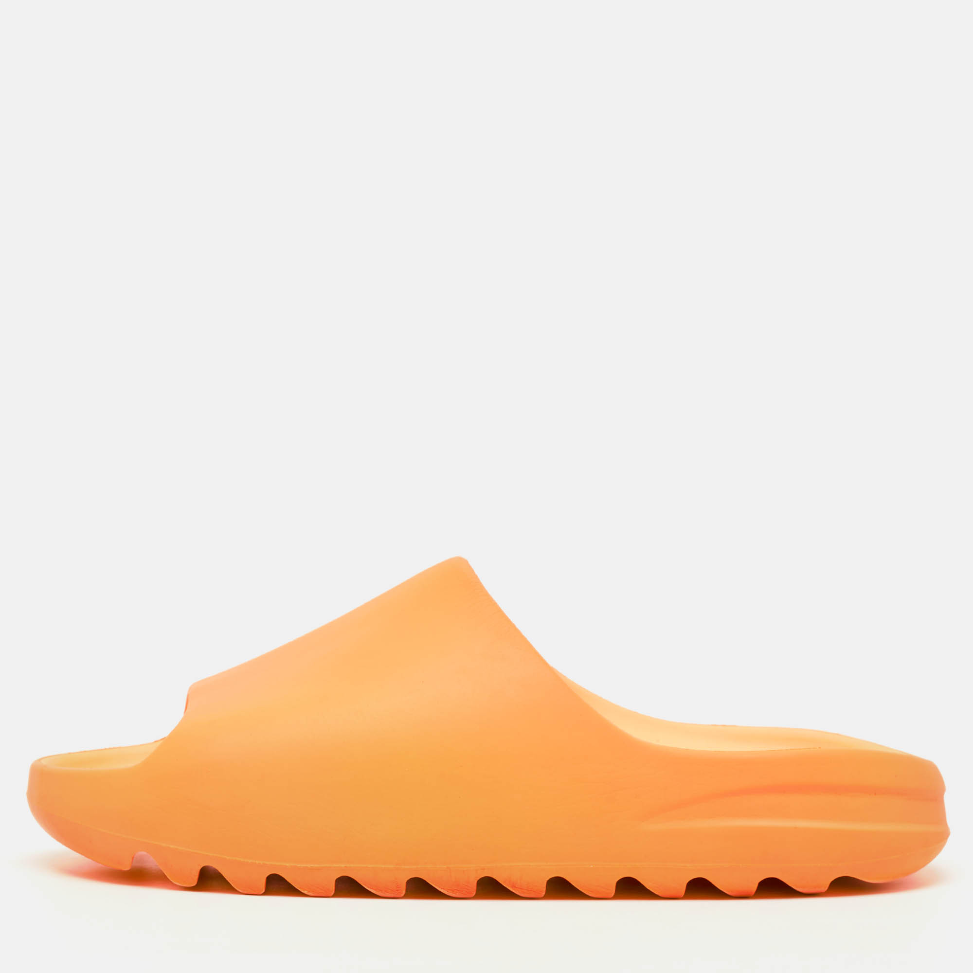 

Yeezy x Adidas Orange Rubber Slide Sandals Size