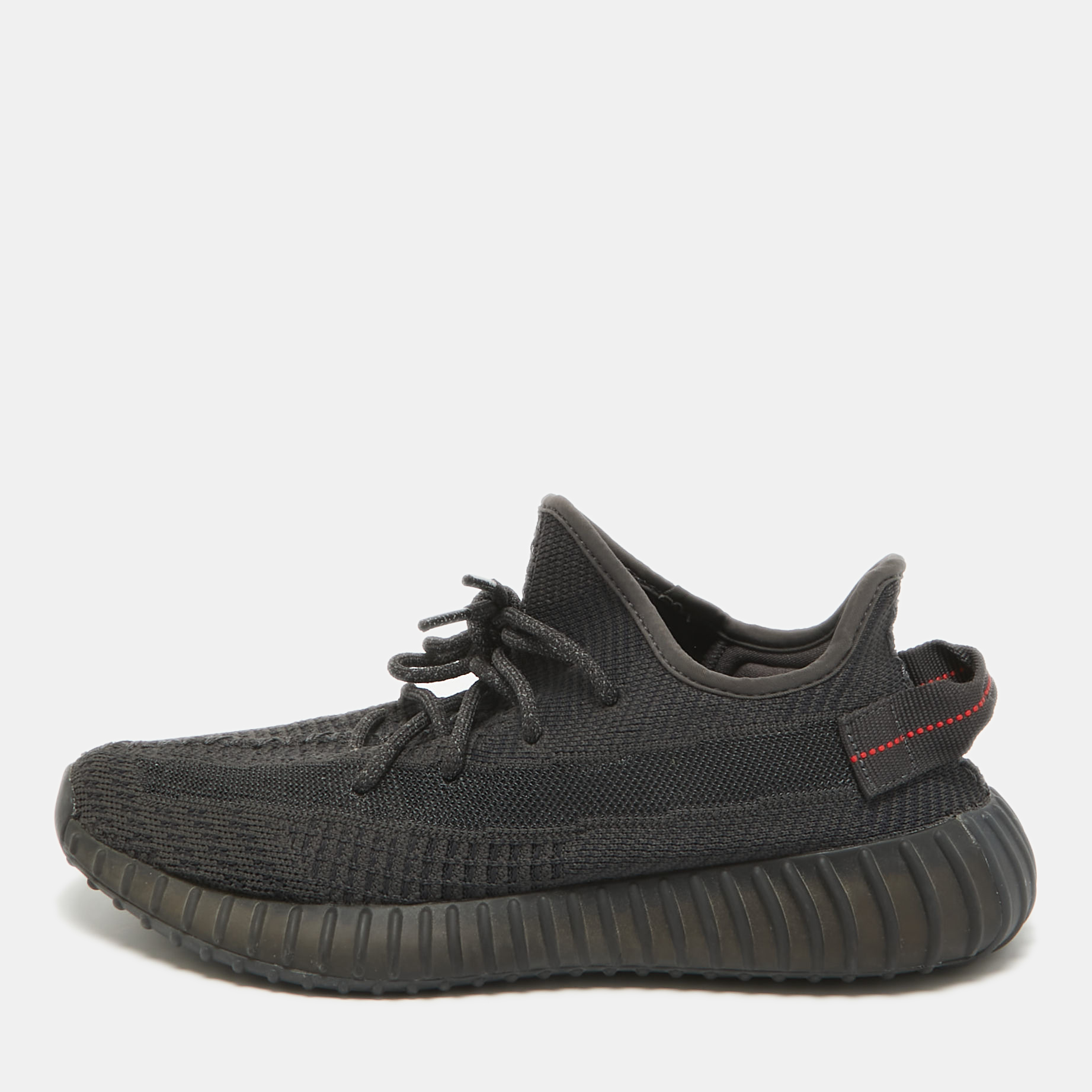 

Yeezy x Adidas Black Knit Fabric Boost 350 V2 Static Black Sneakers 42