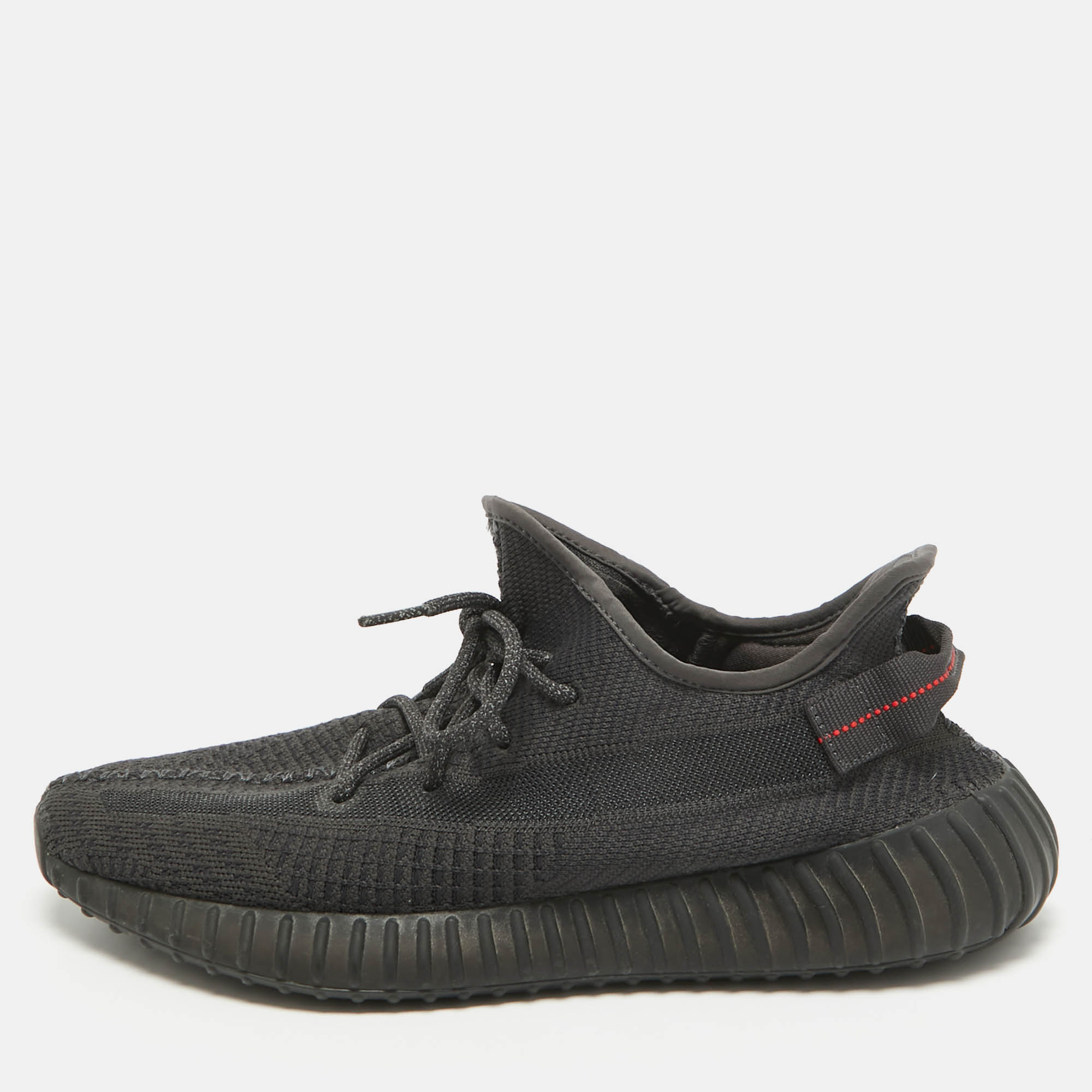 

Yeezy x Adidas Black Knit Fabric Boost 350 V2 Black (Non-Reflective) Sneakers Size 46 2/3