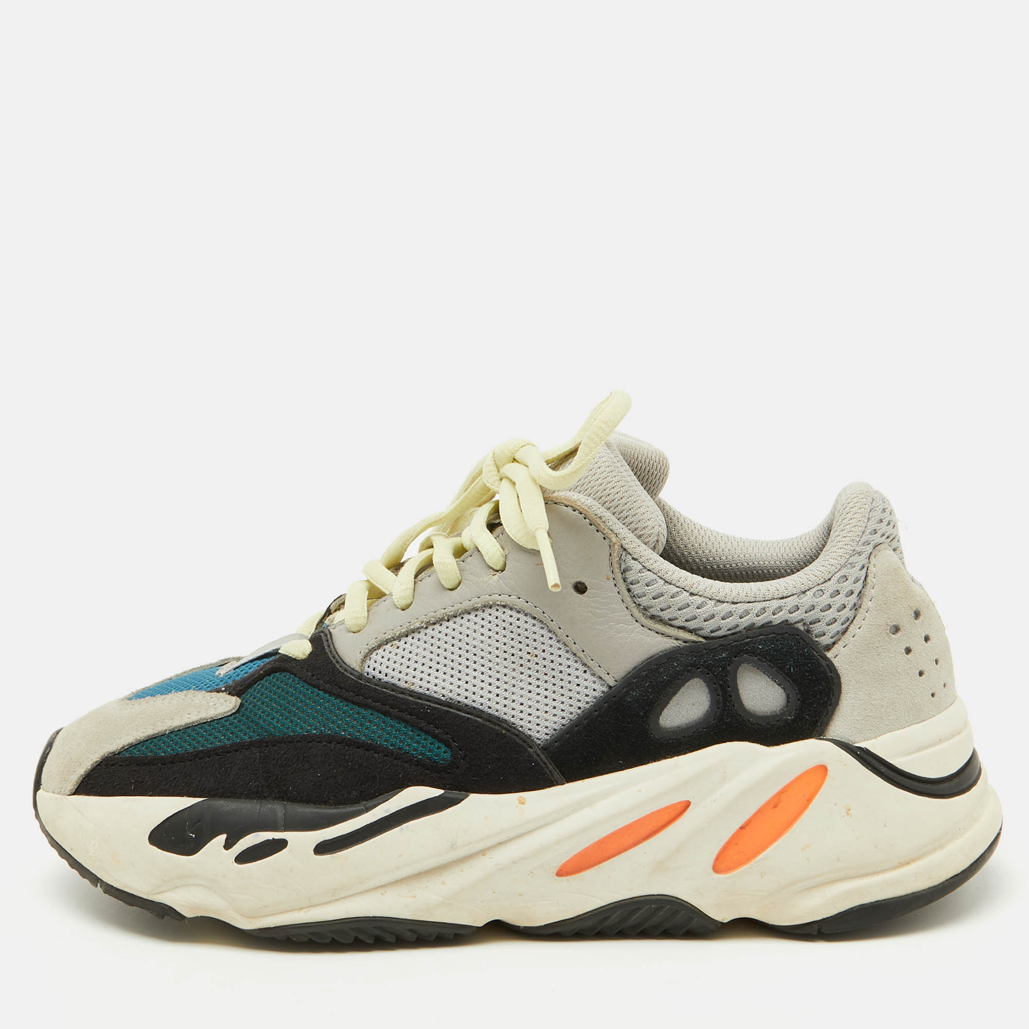 

Yeezy x Adidas Multicolor Mesh and Leather Yeezy 700 Wave Runner Sneakers Size 39 1/3