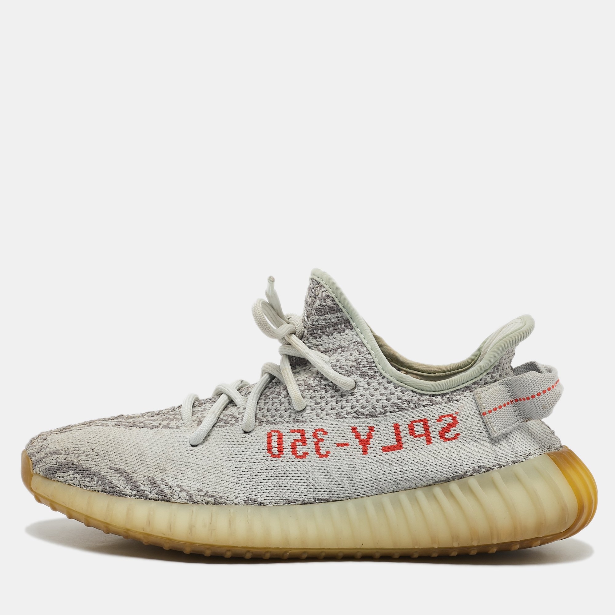 

Yeezy x Adidas Two Tone Knit Fabric Boost 350 V2 Blue Tint Sneakers Size 40 2/3, Grey