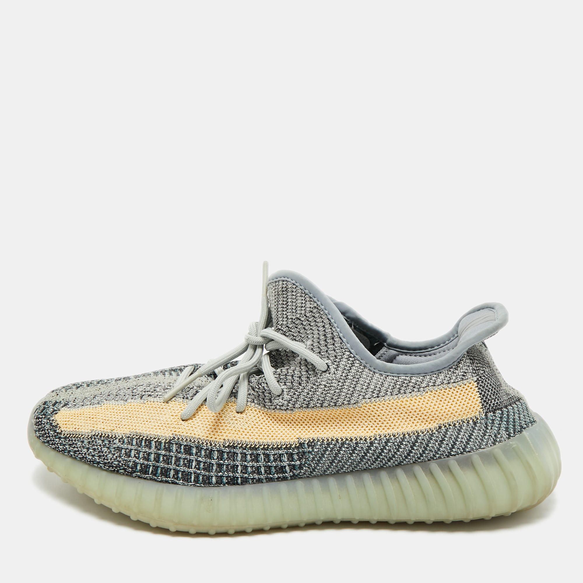 

Yeezy x Adidas Multicolor Knit Fabric Boost 350 V2 Ash Blue Sneakers Size 44 2/3