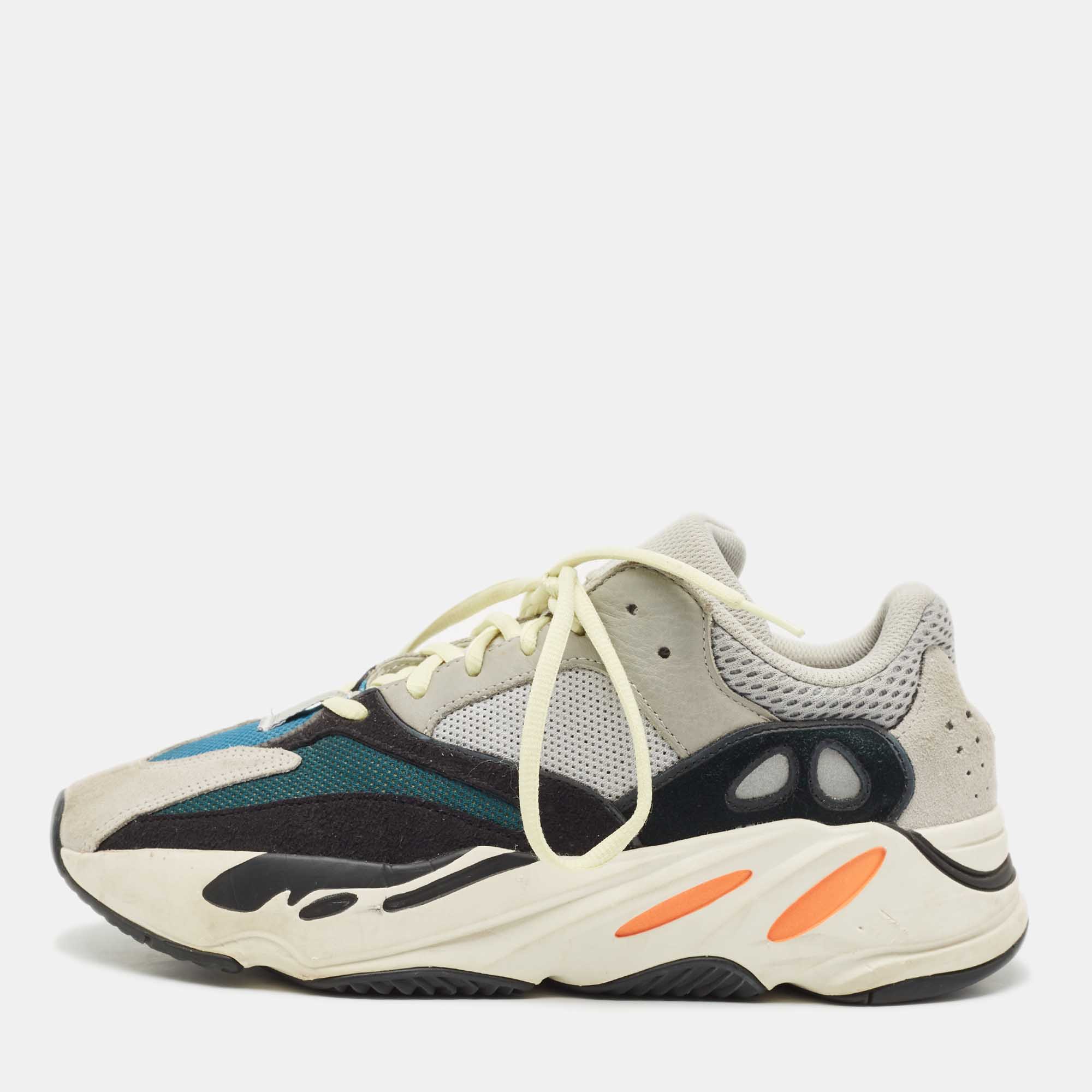 

Yeezy x Adidas Multicolor Suede and Mesh Boost 700 Wave Runner Sneakers Size 42 2/3