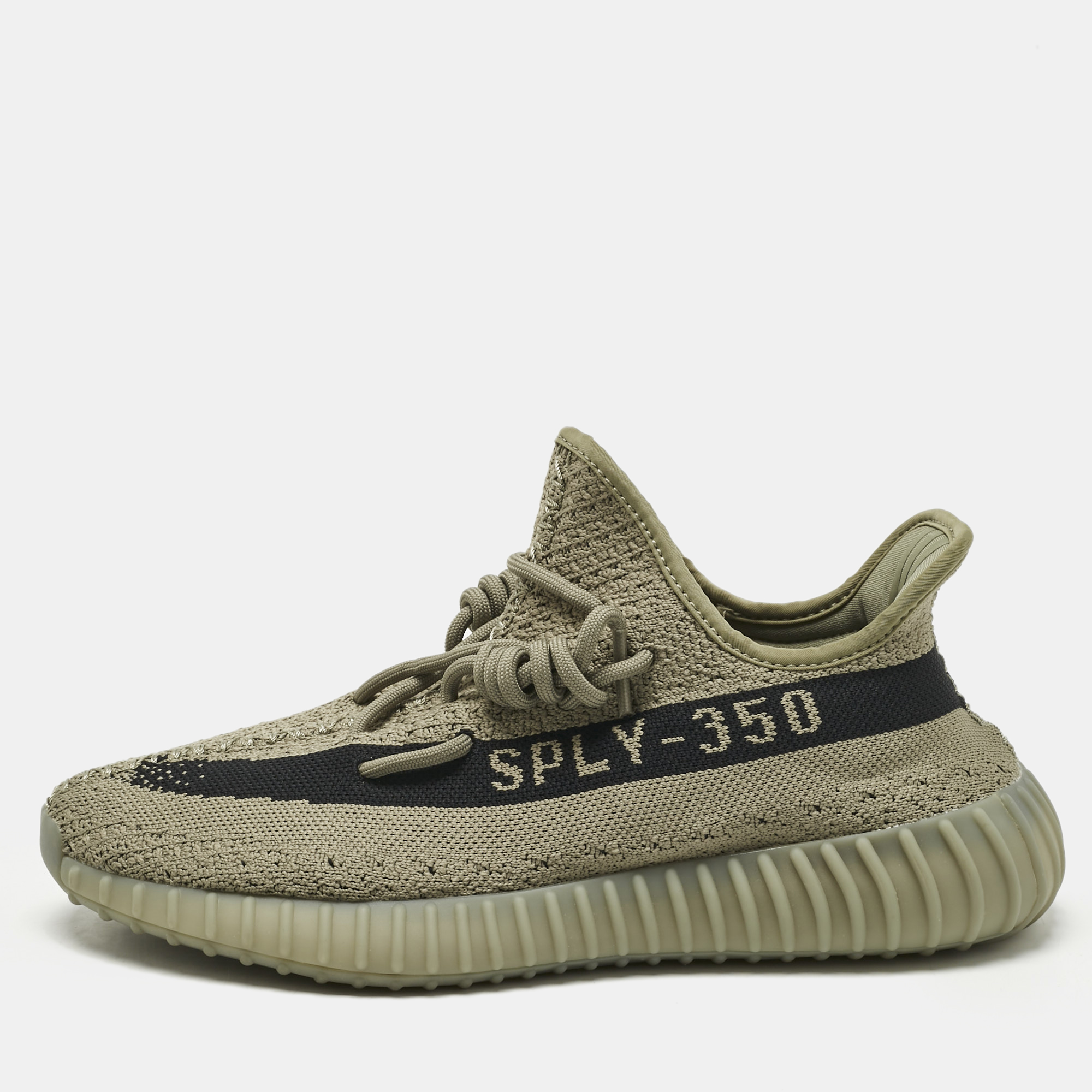 

Yeezy x Adidas Grey Knit Fabric Boost 350 V2 Granite Sneakers Size 42