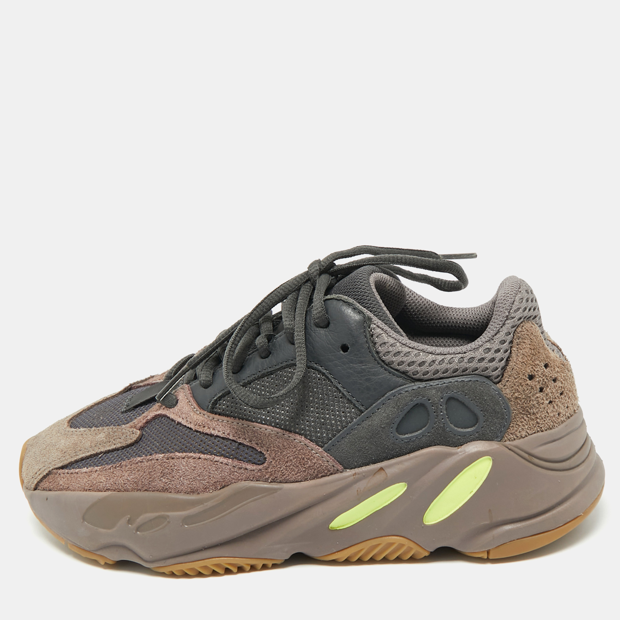 Pre-owned Yeezy X Adidas Multicolor Suede And Mesh Boost 700 Mauve Sneakers Size 38