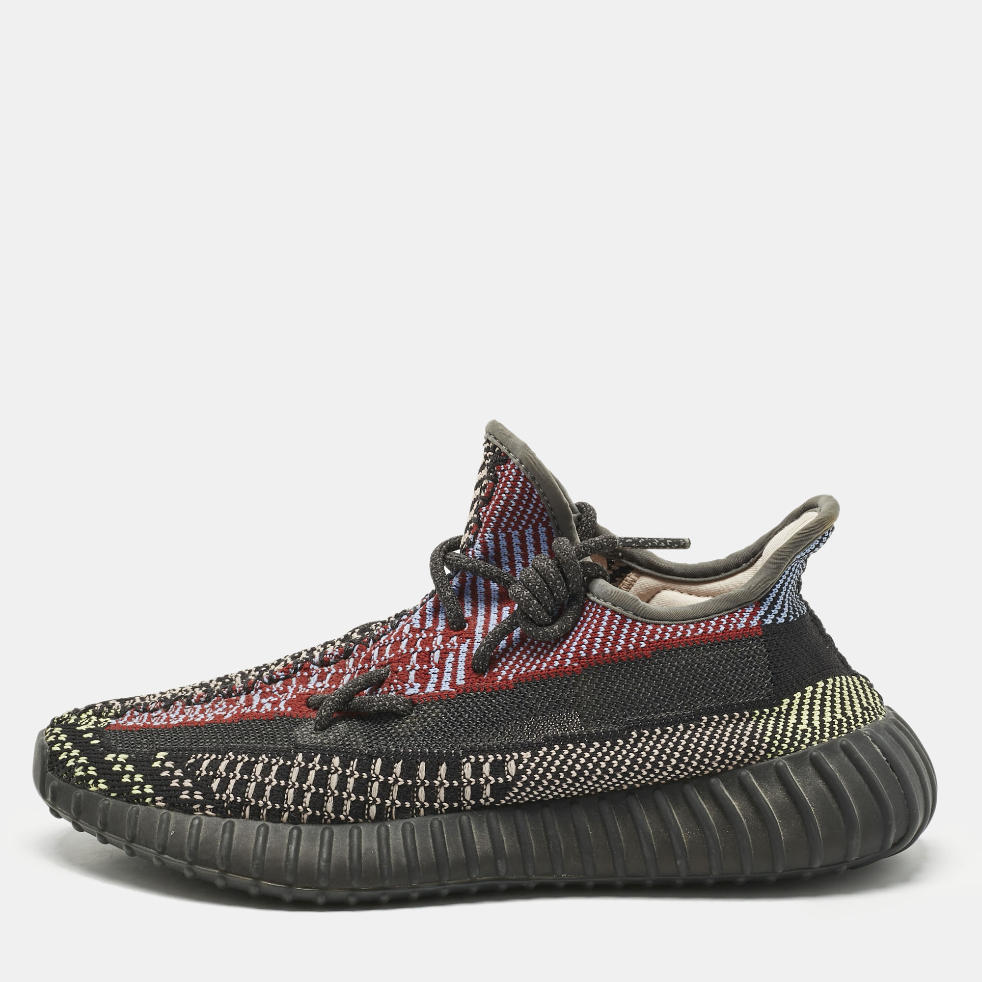 Pre-owned Yeezy X Adidas Multicolor Knit Fabric Boost 350 V2 Yecheil (non-reflective) Sneakers Size 40 2/3