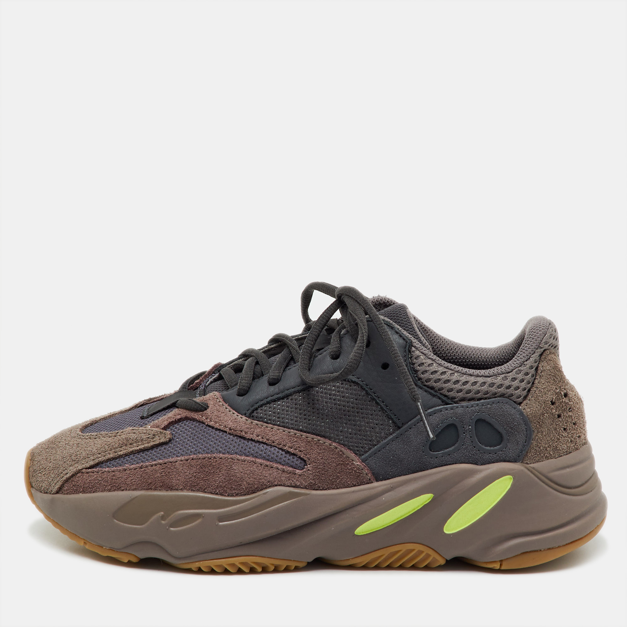Yeezy x Adidas Multicolor Suede and Mesh Boost 700 Mauve Sneakers Size 40 2/3