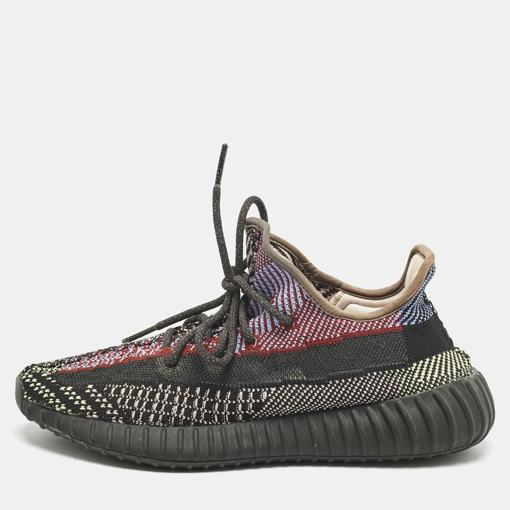 

Yeezy x Adidas Multicolor Knit Fabric Boost 350 V2 Lace Up Sneakers Size