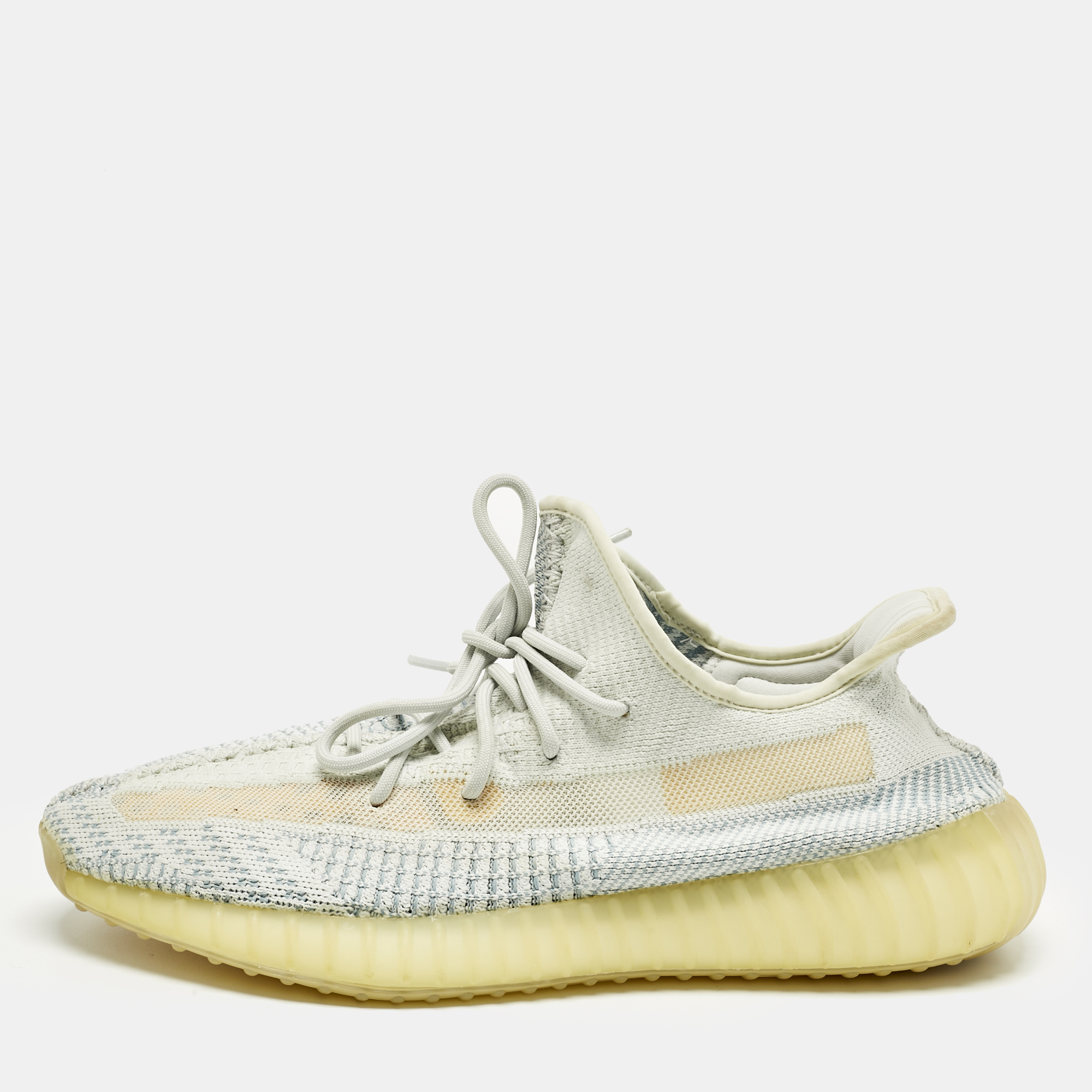 

Yeezy x Adidas Blue Knit Fabric Boost 350 V2 Low Top Sneakers Size