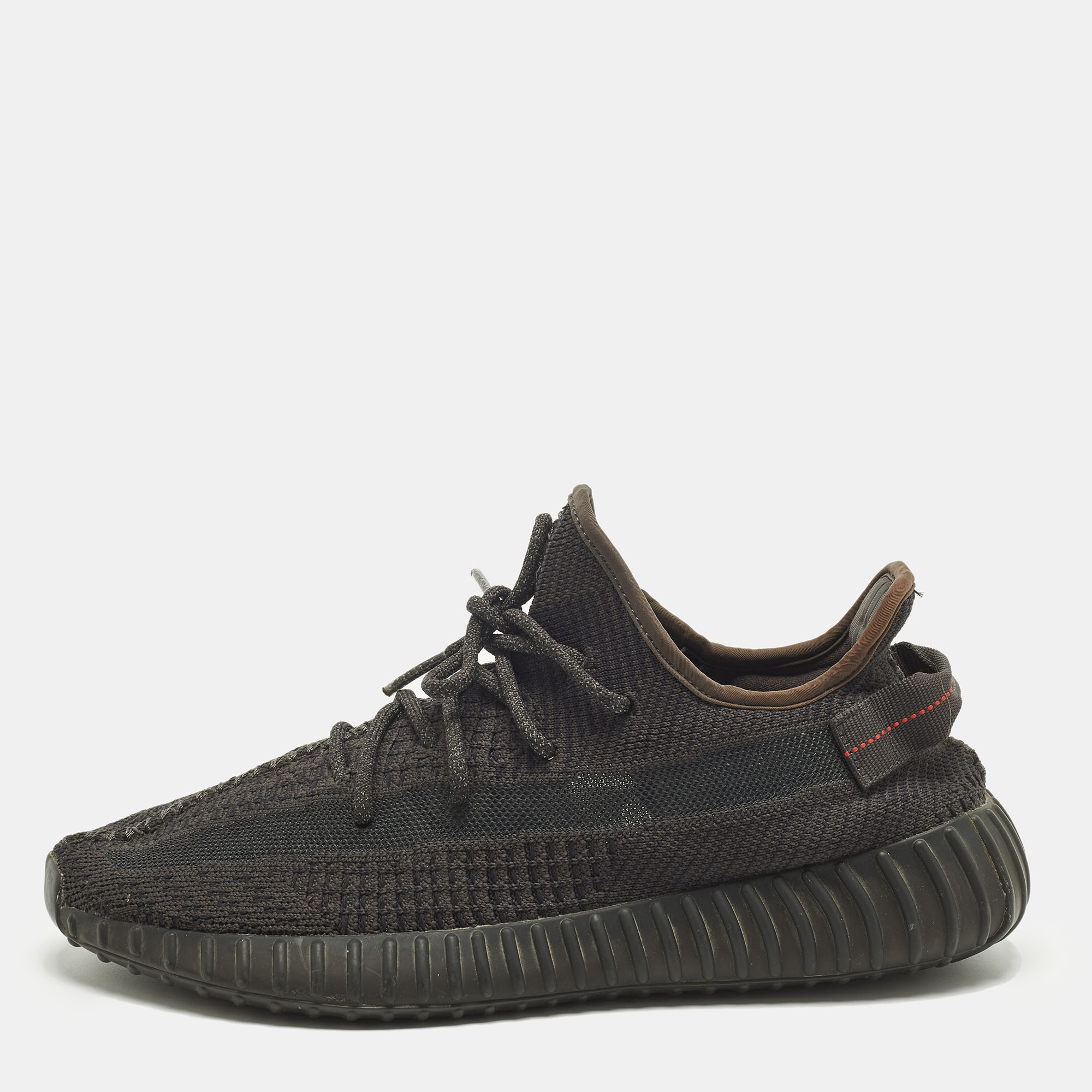 

Yeezy x Adidas Boost 350 V2 Black (Non-Reflective) Size 45 1/3 Black Knit Fabric Low Top Sneakers