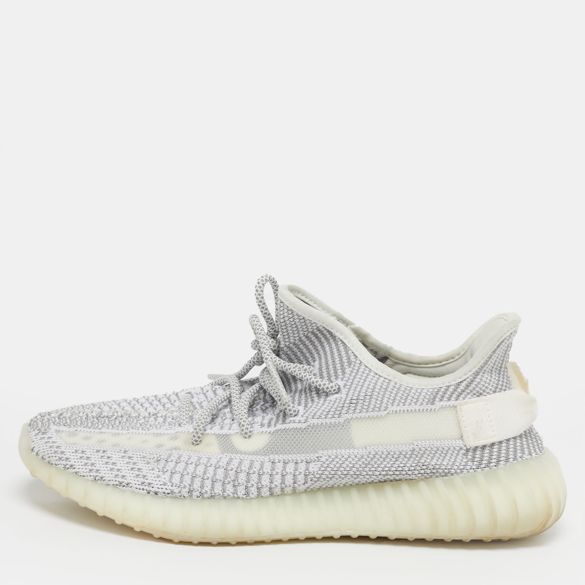 

Yeezy x Adidas Boost 350 V2 Size  White/Grey Knit Fabric Low Top Sneakers