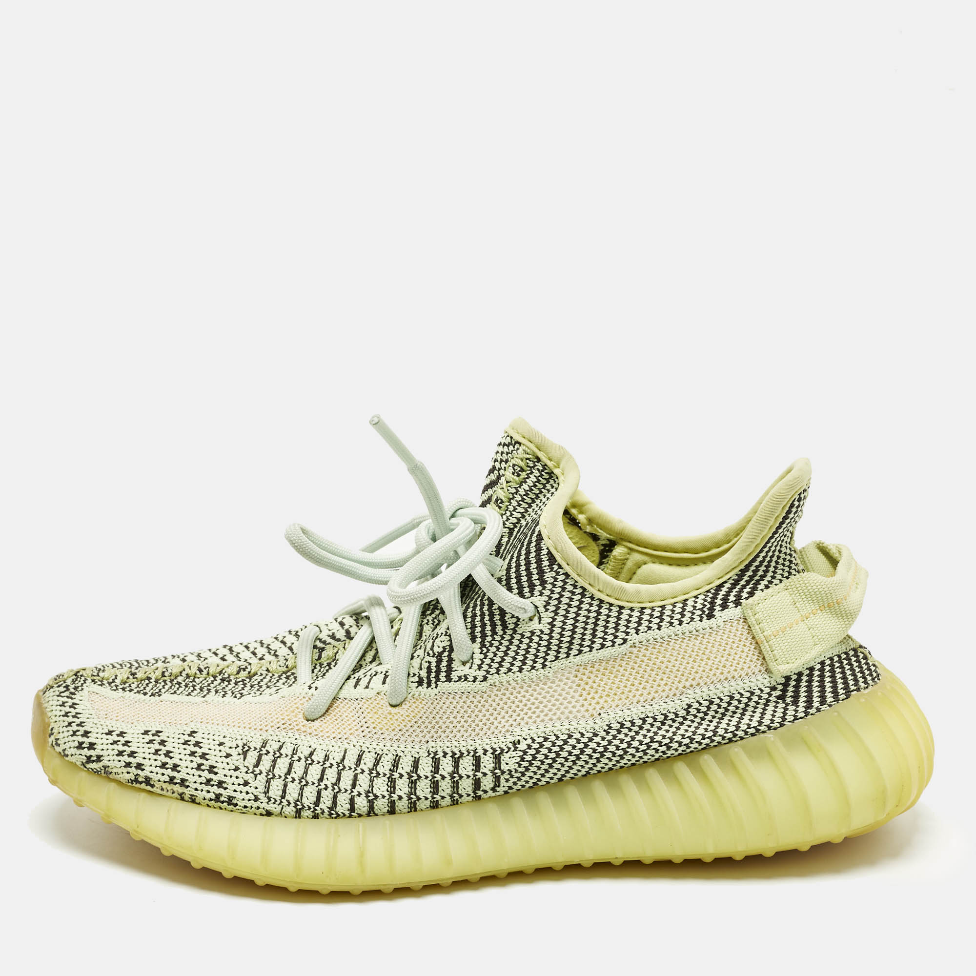

Yeezy x Adidas Boost 350 V2 Yeezreel Non-Reflective Size 39 1/3 Neon Green Knit Fabric Sneakers