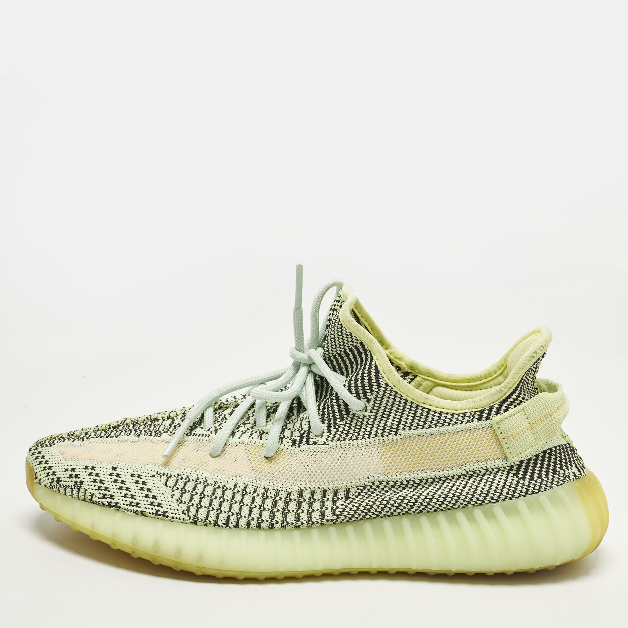 

Yeezy x Adidas Boost 350 V2 Yeezreel (Non Reflective) Size 45 1/3 Neon Green Knit Fabric Sneakers