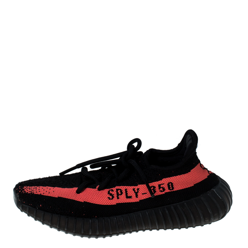 

Yeezy x Adidas Black Cotton Knit Boost 350 V2 Sneakers Size