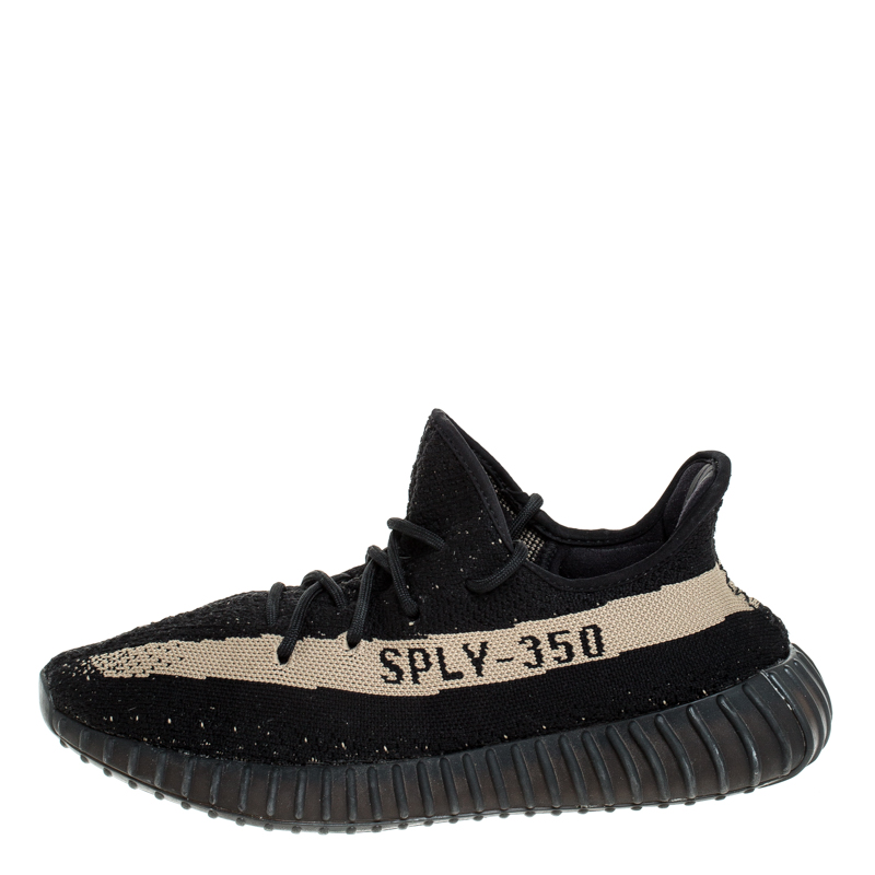 

Yeezy x Adidas Black Cotton Knit Boost 350 V2 Sneakers Size