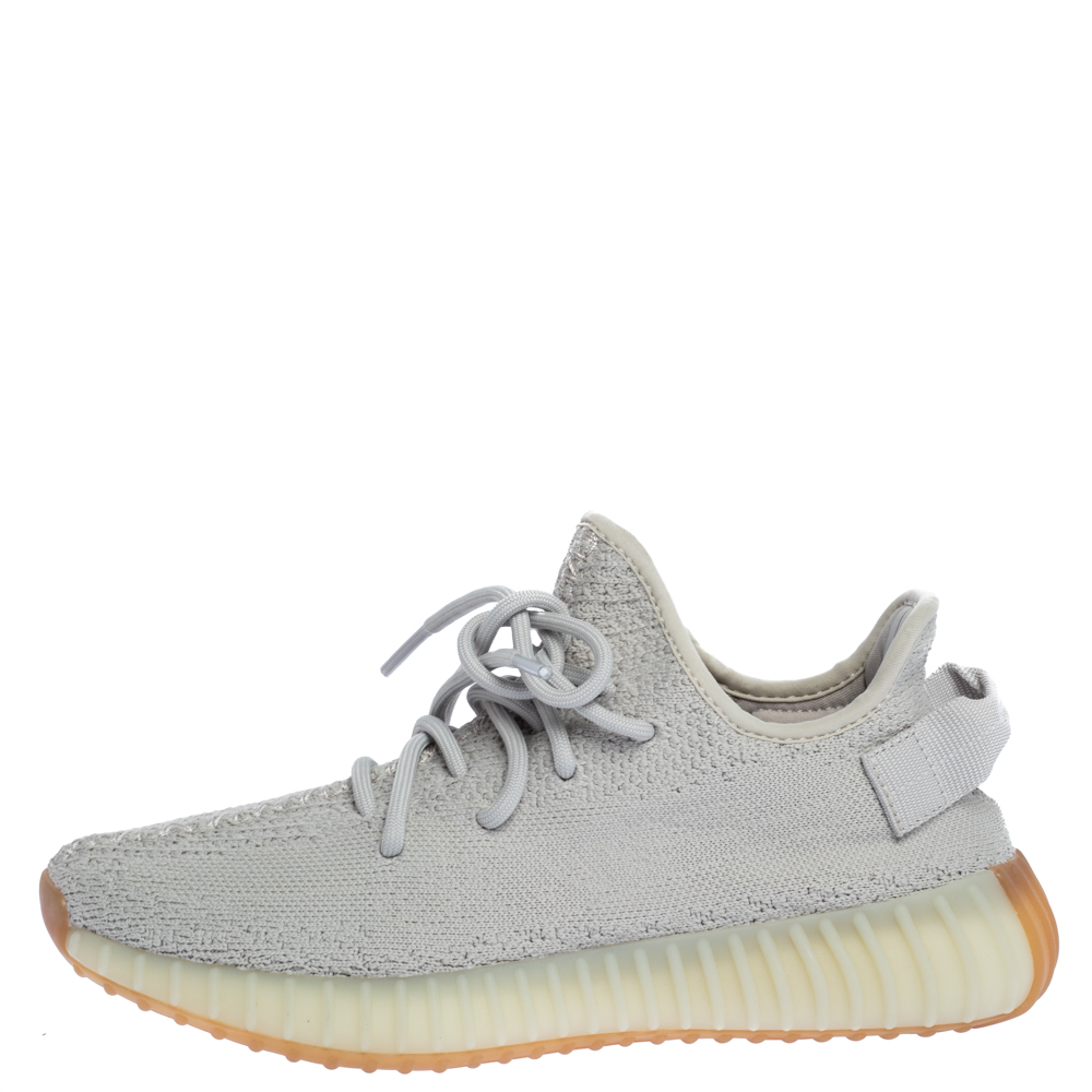 

Yeezy x Adidas Off-white Cotton Knit Boost 350 V2 "Sesame" Sneakers Size