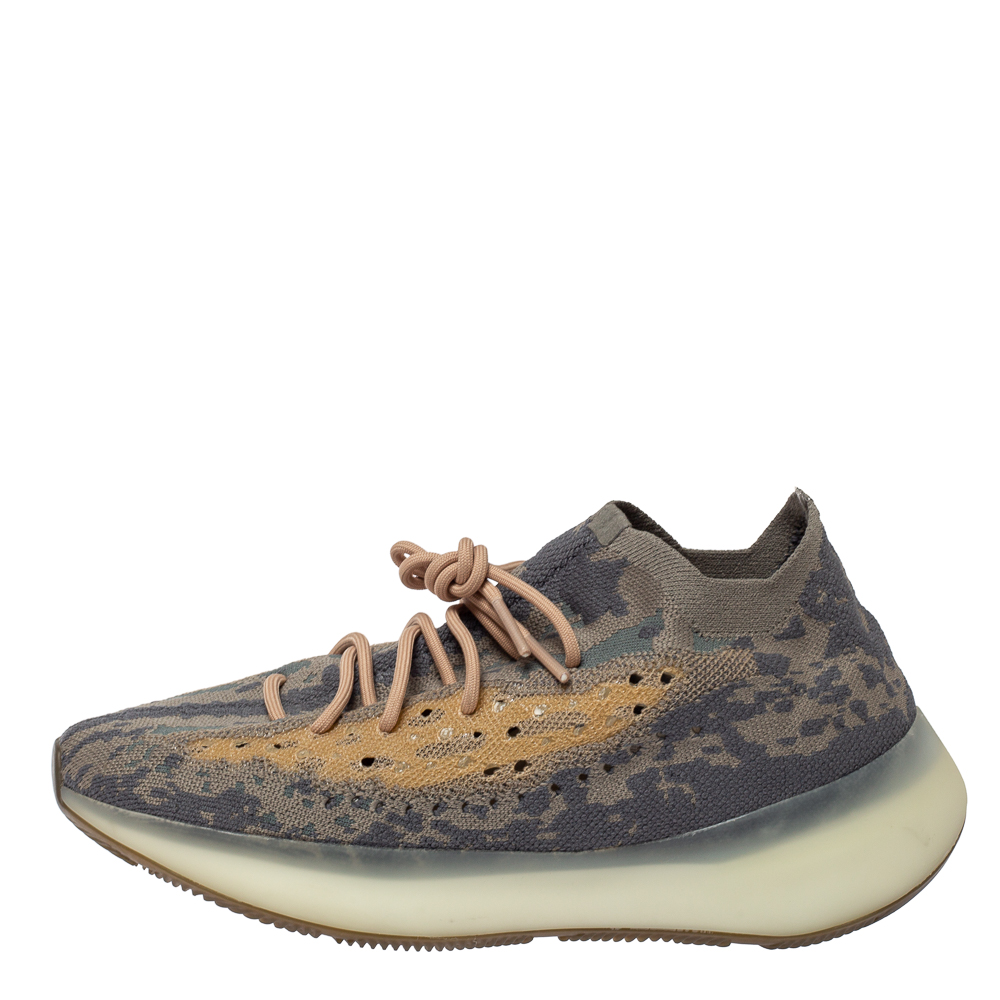 

Yeezy x Adidas Multicolor Cotton Knit Boost 380 Mist Sneakers Size