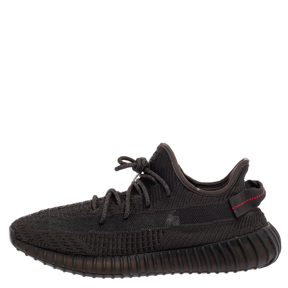 

Yeezy x Adidas Black Knit Fabric Boost 350 V2 Sneakers Size